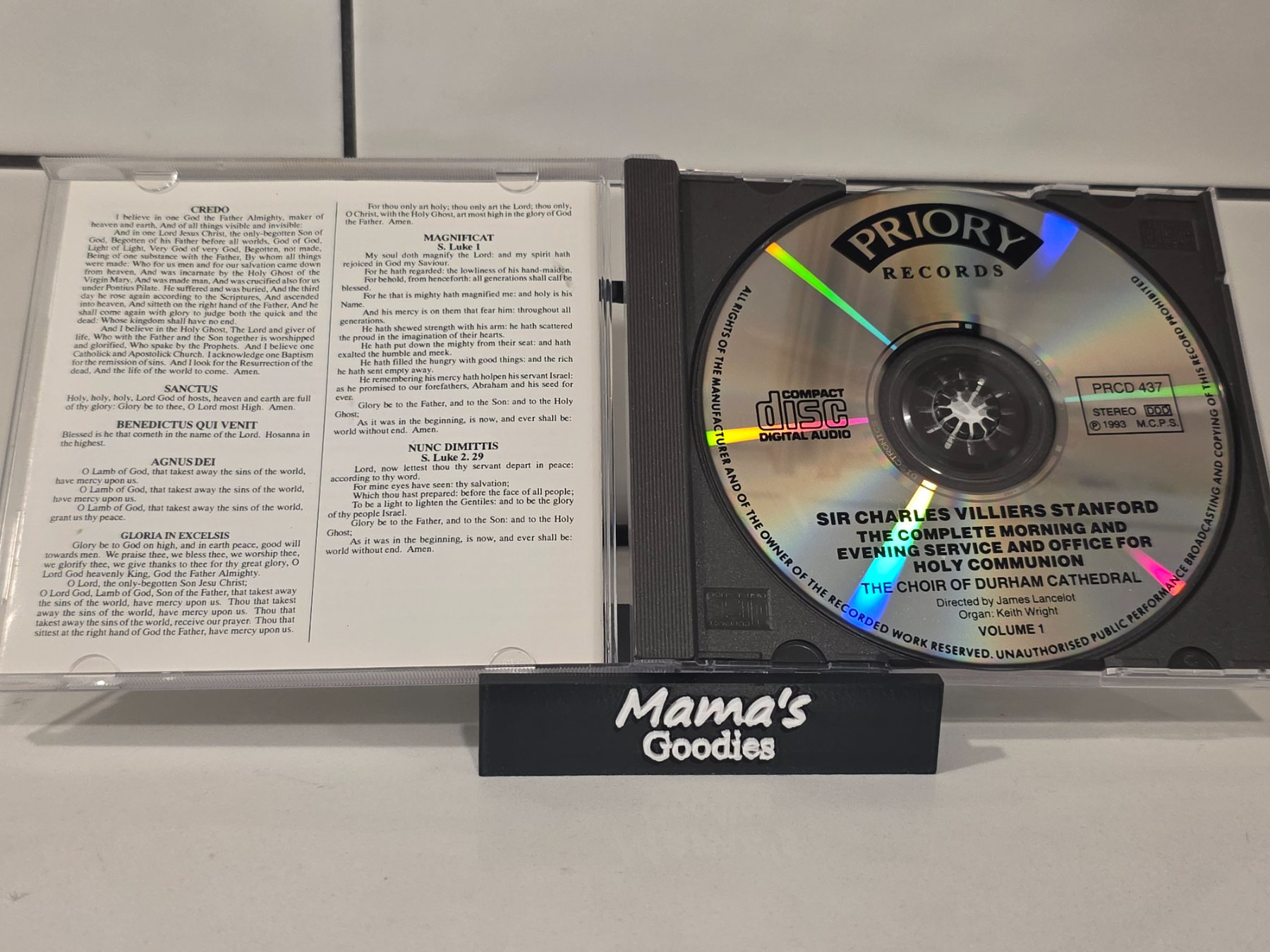 Stanford Complete Morning & Evening Services Vol 1 Durham Cathedral Choir CD - Image 3
