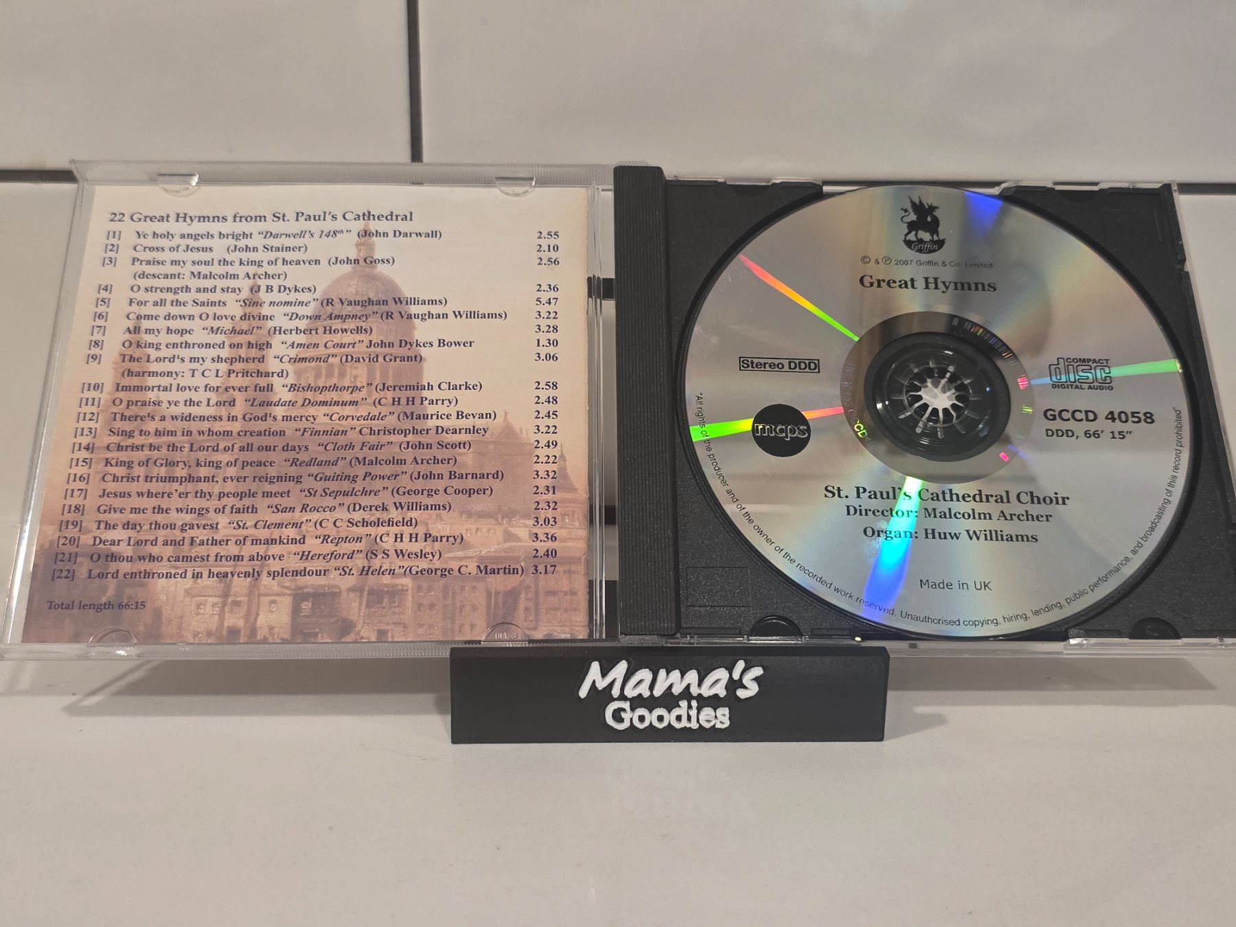 Great Hymns from St. Paul's St. Paul's Cathedral Choir CD Malcolm Archer - Image 3