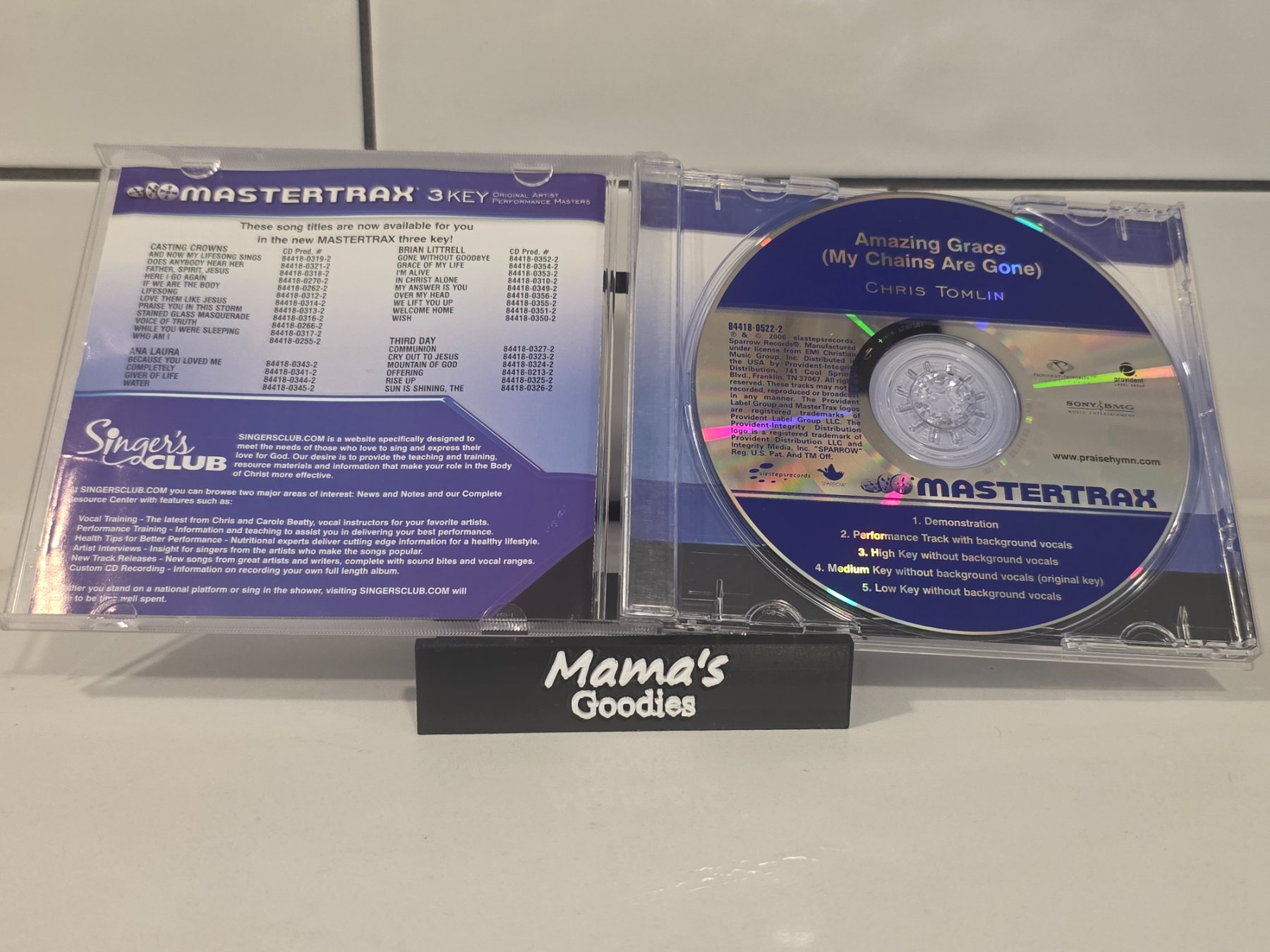 Mastertrax 3 Key Amazing Grace My Chains Are Gone Chris Tomlin CD - Image 3