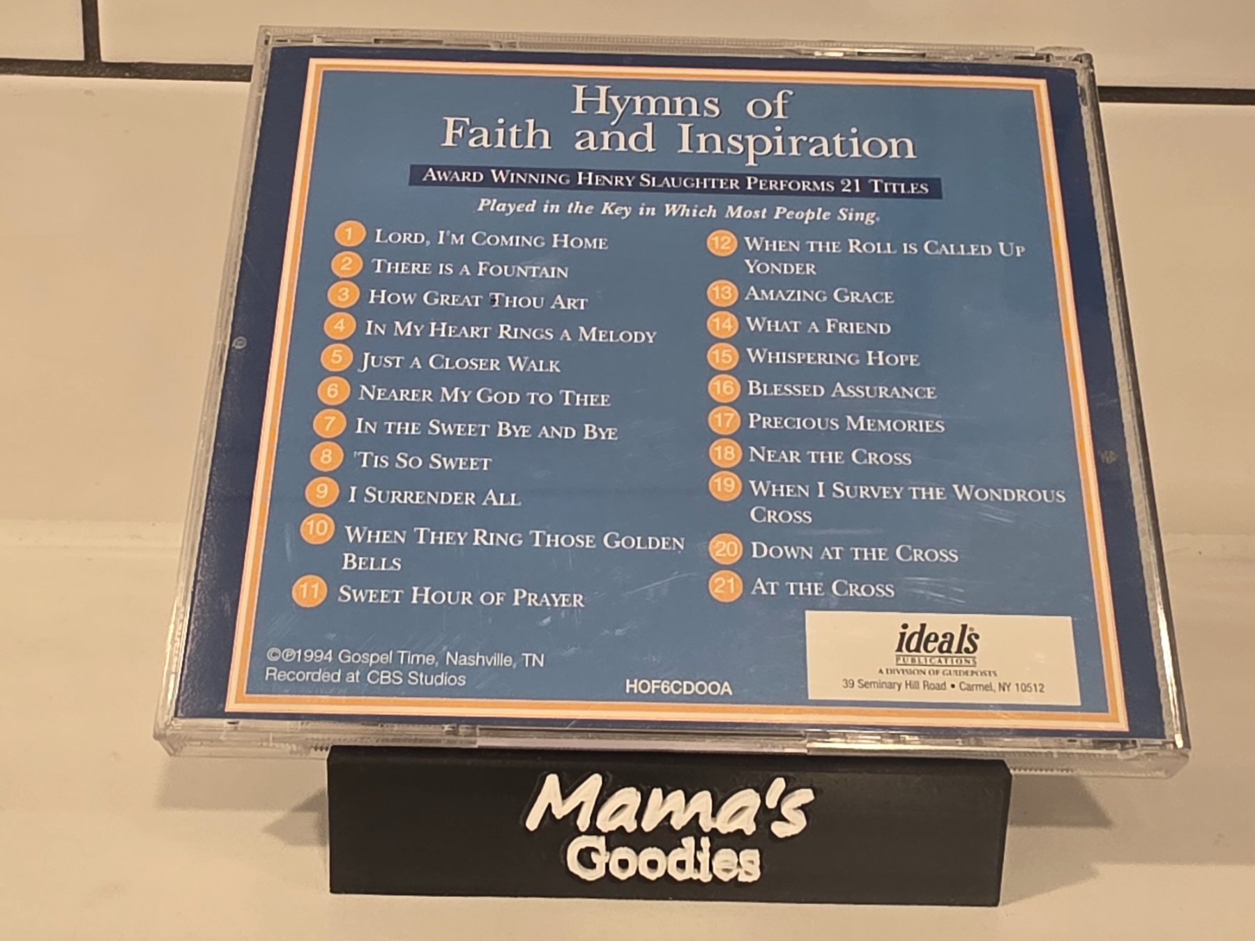 Henry Slaughter Hymns of Faith and Inspiration Gospel Piano CD 1994 - Image 2