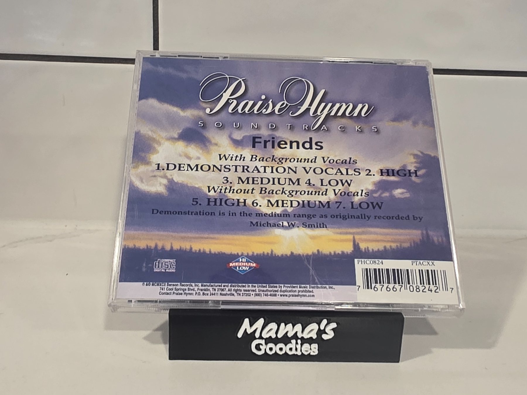 Praise Hymn Soundtracks Friends CD Michael W. Smith Accompaniment Track - Image 2