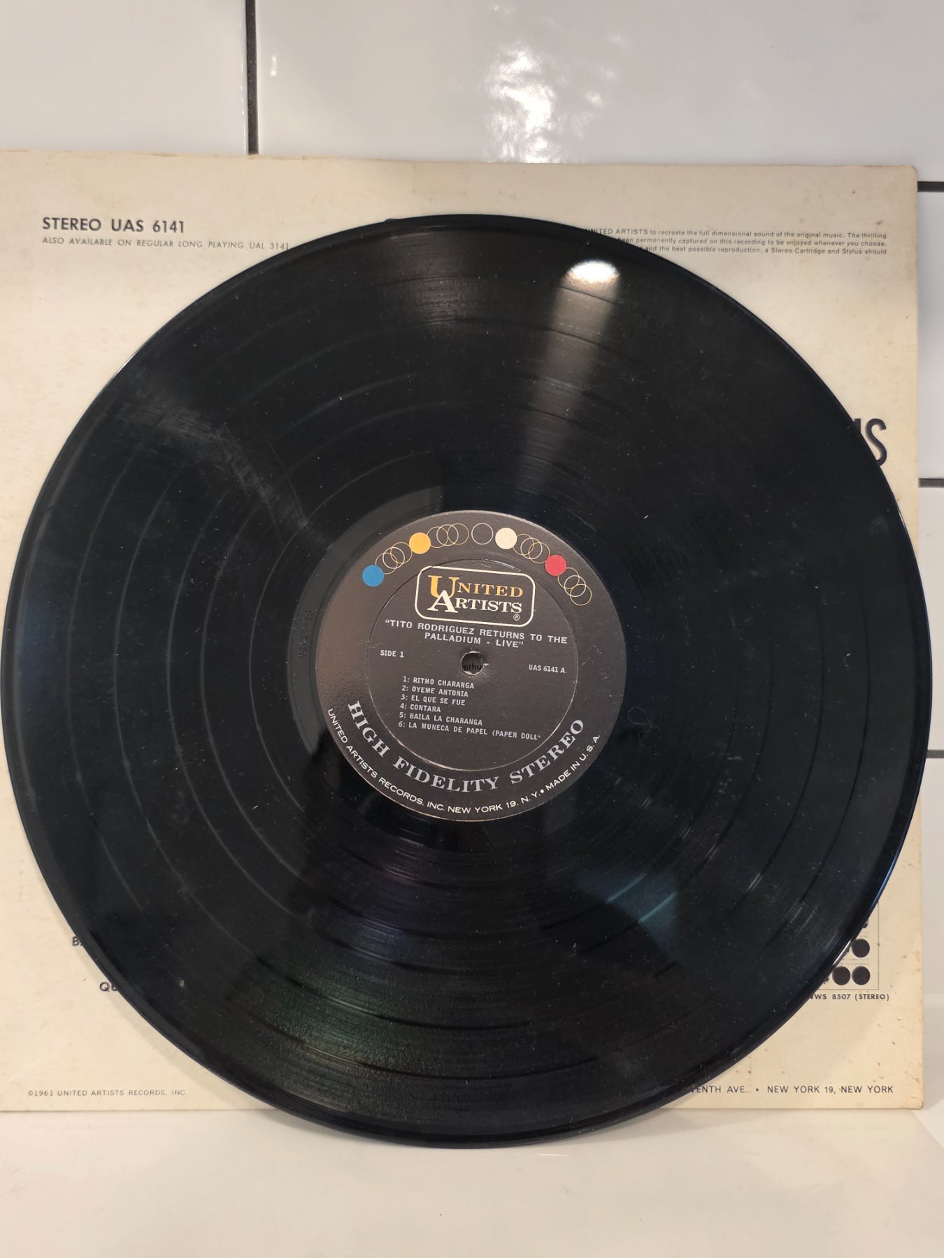 Tito Rodriguez Returns to the Palladium Live! LP United Artists UAS 6141 - Image 4