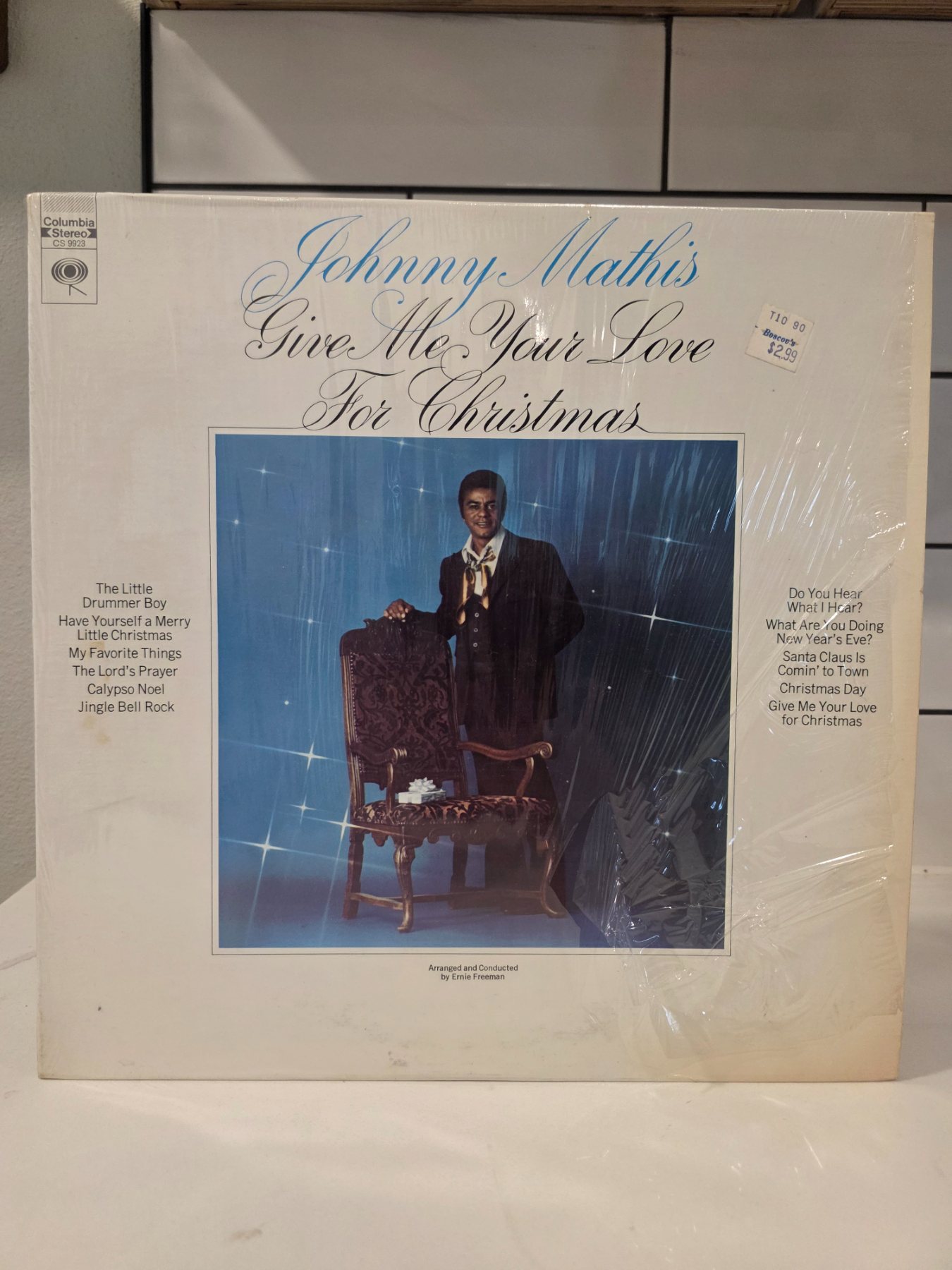 Johnny Mathis Give Me Your Love for Christmas LP Columbia CS 9923