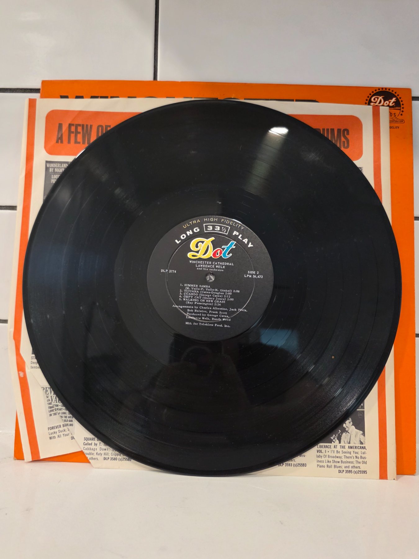 Lawrence Welk Winchester Cathedral Dot DLP 3774 Mono Vinyl LP - Image 4