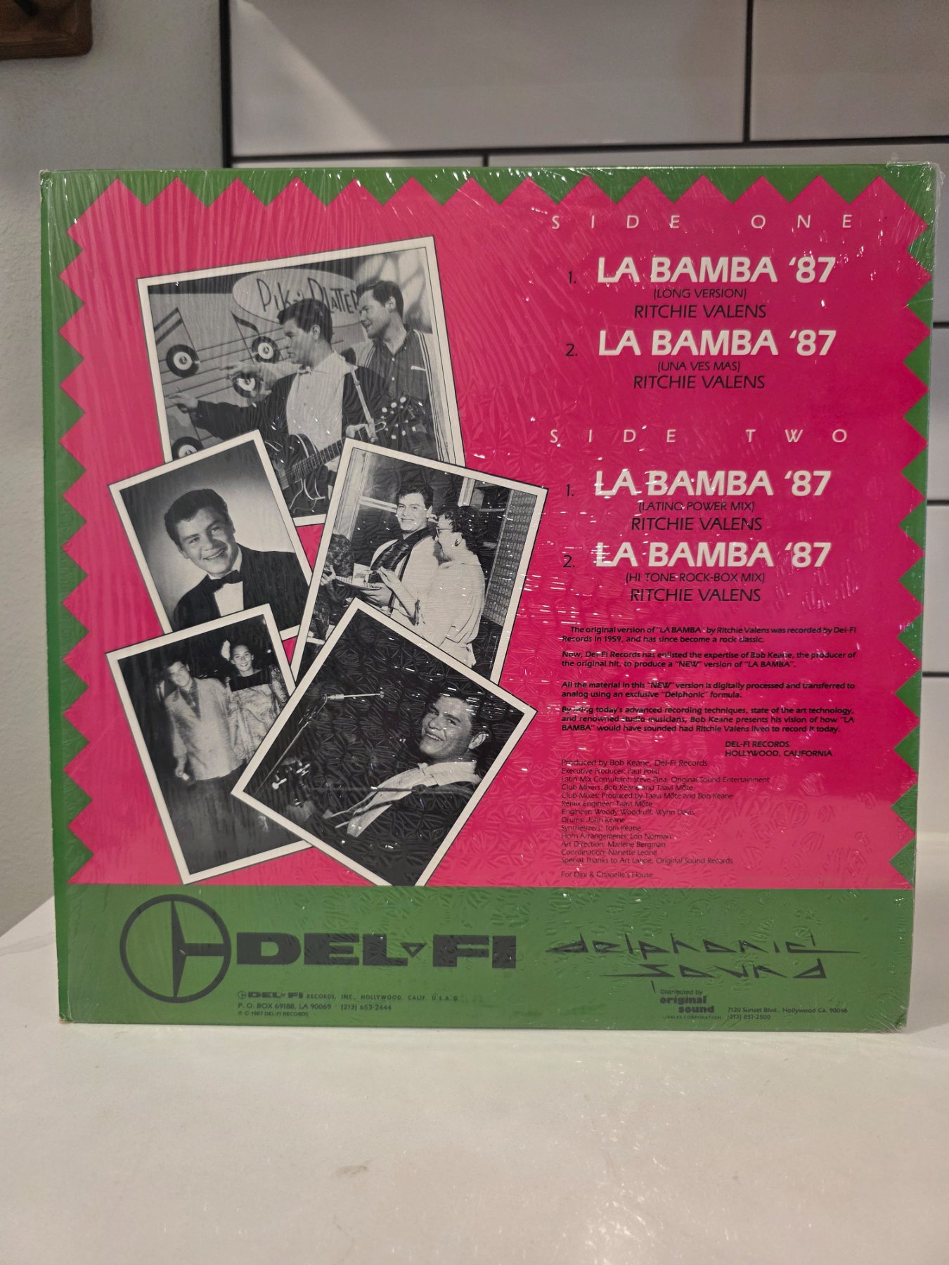 Ritchie Valens La Bamba '87 12in Single 1987 Del-Fi DF 1287 - Image 2