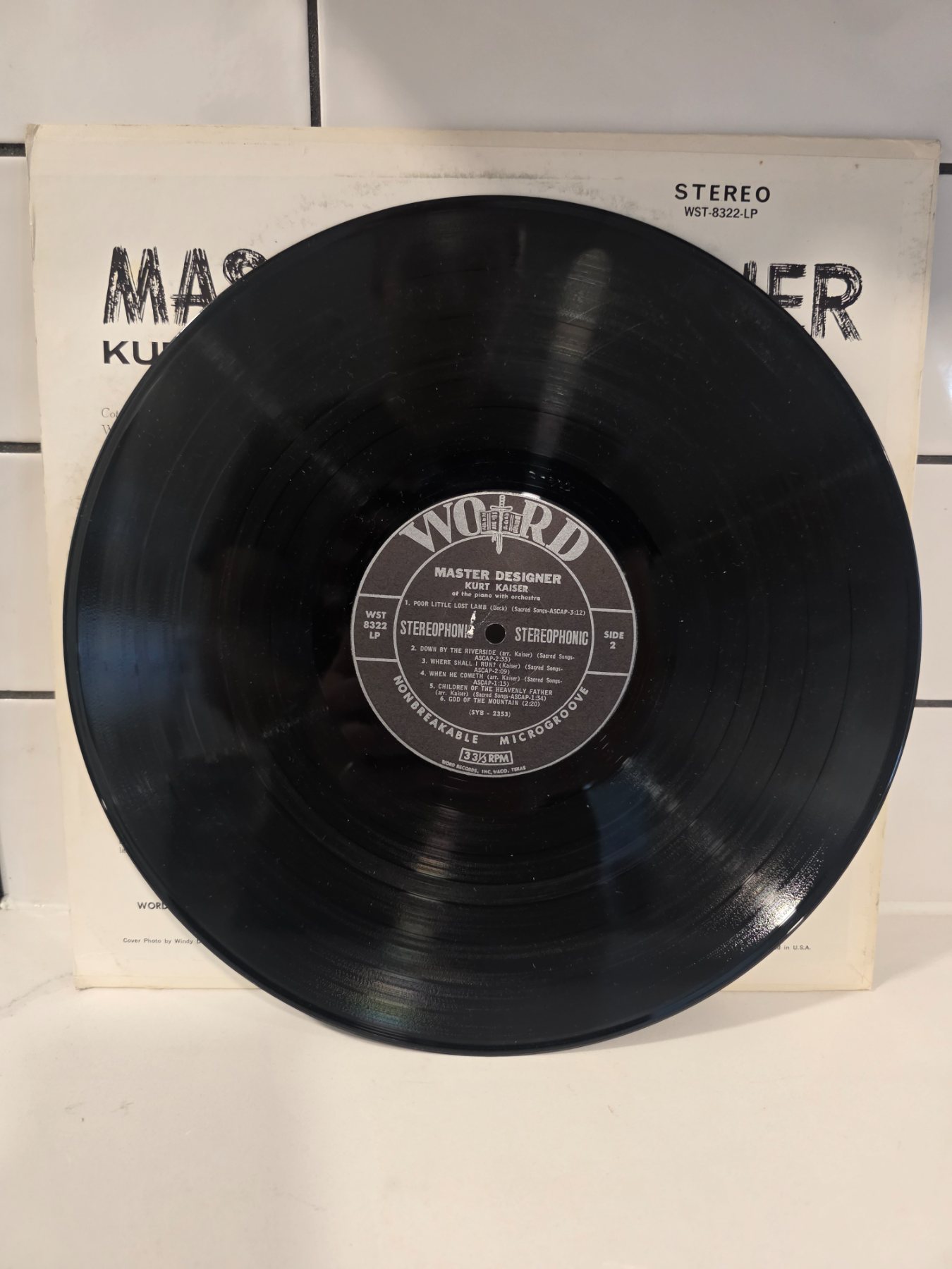 Vintage Kurt Kaiser Master Designer LP Word WST-8322 Piano Gospel - Image 4