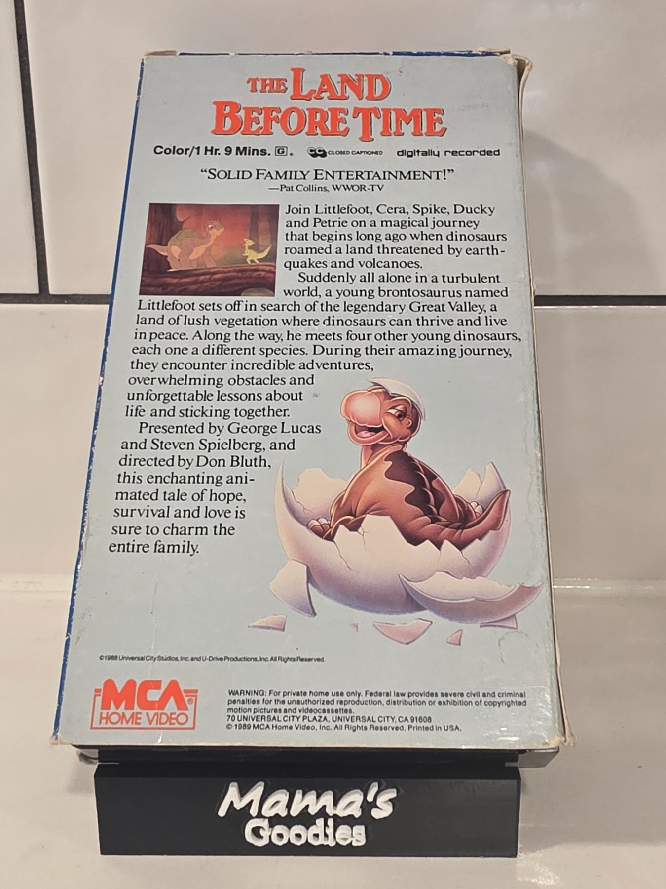 Vintage The Land Before Time VHS 1989 MCA Home Video Don Bluth - Image 2
