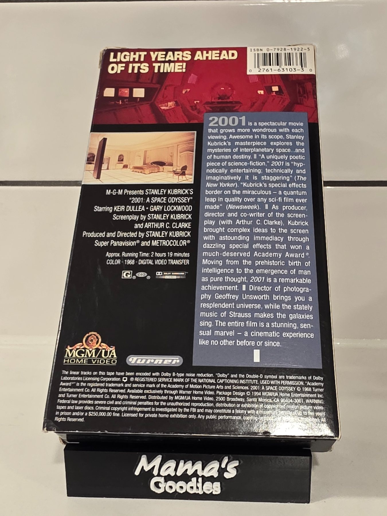 2001: A Space Odyssey VHS MGM/UA Stanley Kubrick Keir Dullea Rated G - Image 2