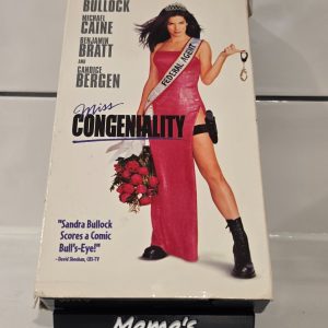 Miss Congeniality VHS 2001 Sandra Bullock Michael Caine Benjamin Bratt