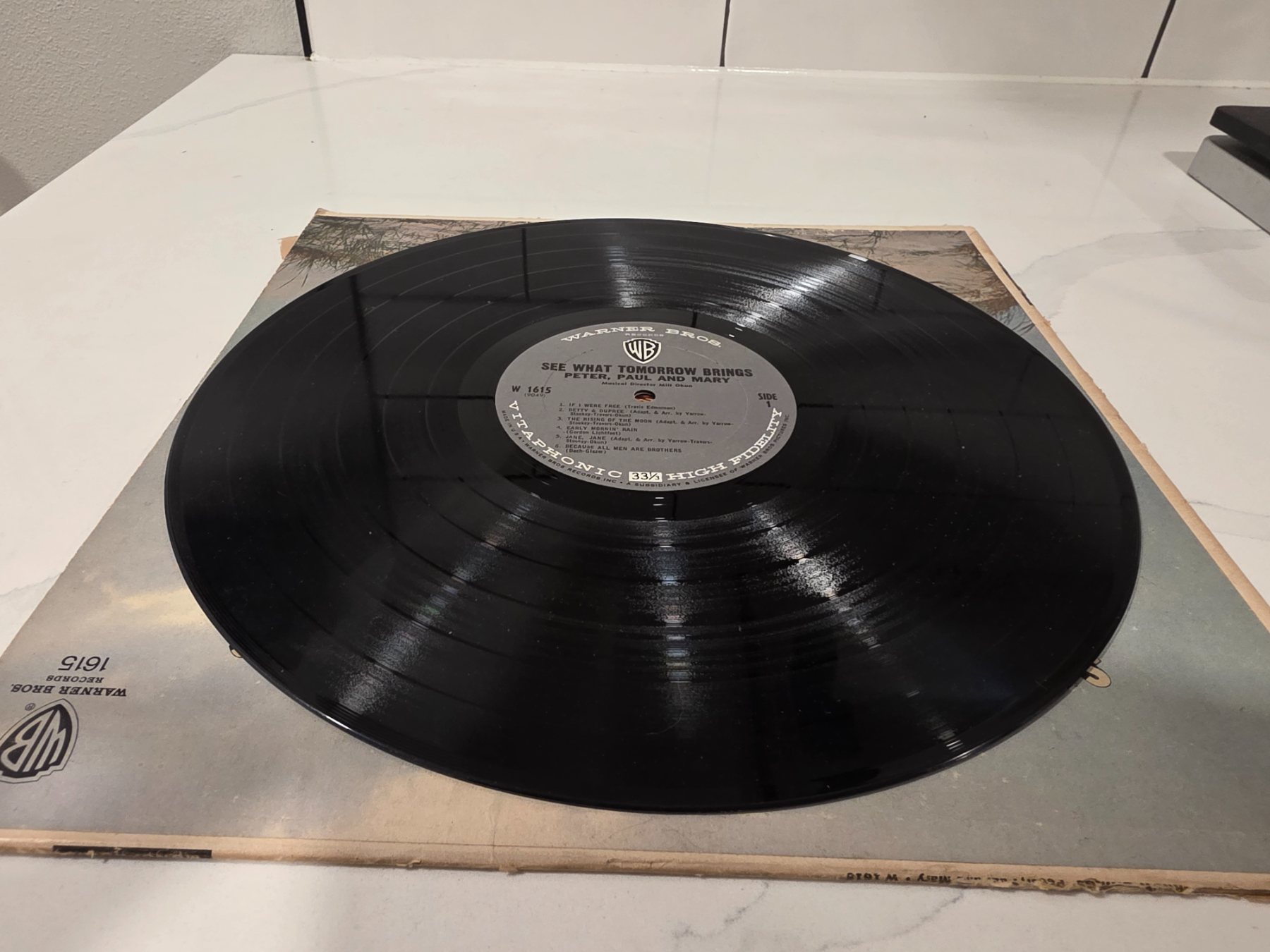 Peter Paul and Mary See What Tomorrow Brings 1965 Mono LP W 1615 - Image 3