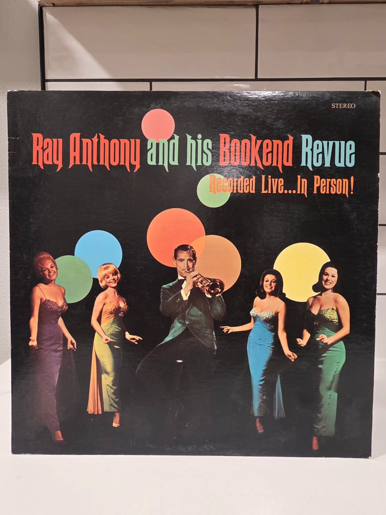 Ray Anthony Bookend Revue Recorded Live In Person LP Signed Capitol Custom