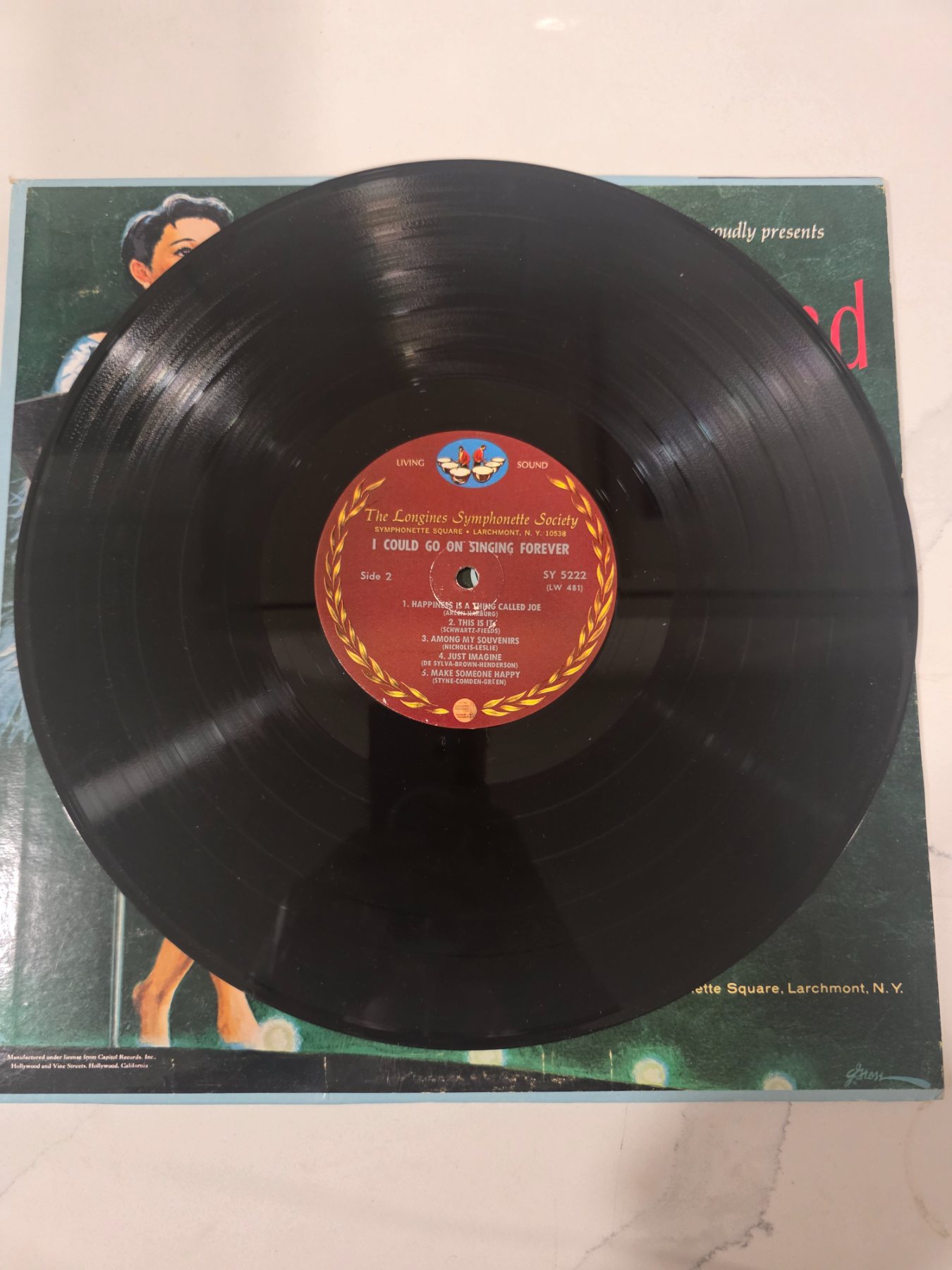 Judy Garland I Could Go On Singing Forever Vinyl LP SY 5222 Vintage - Image 4