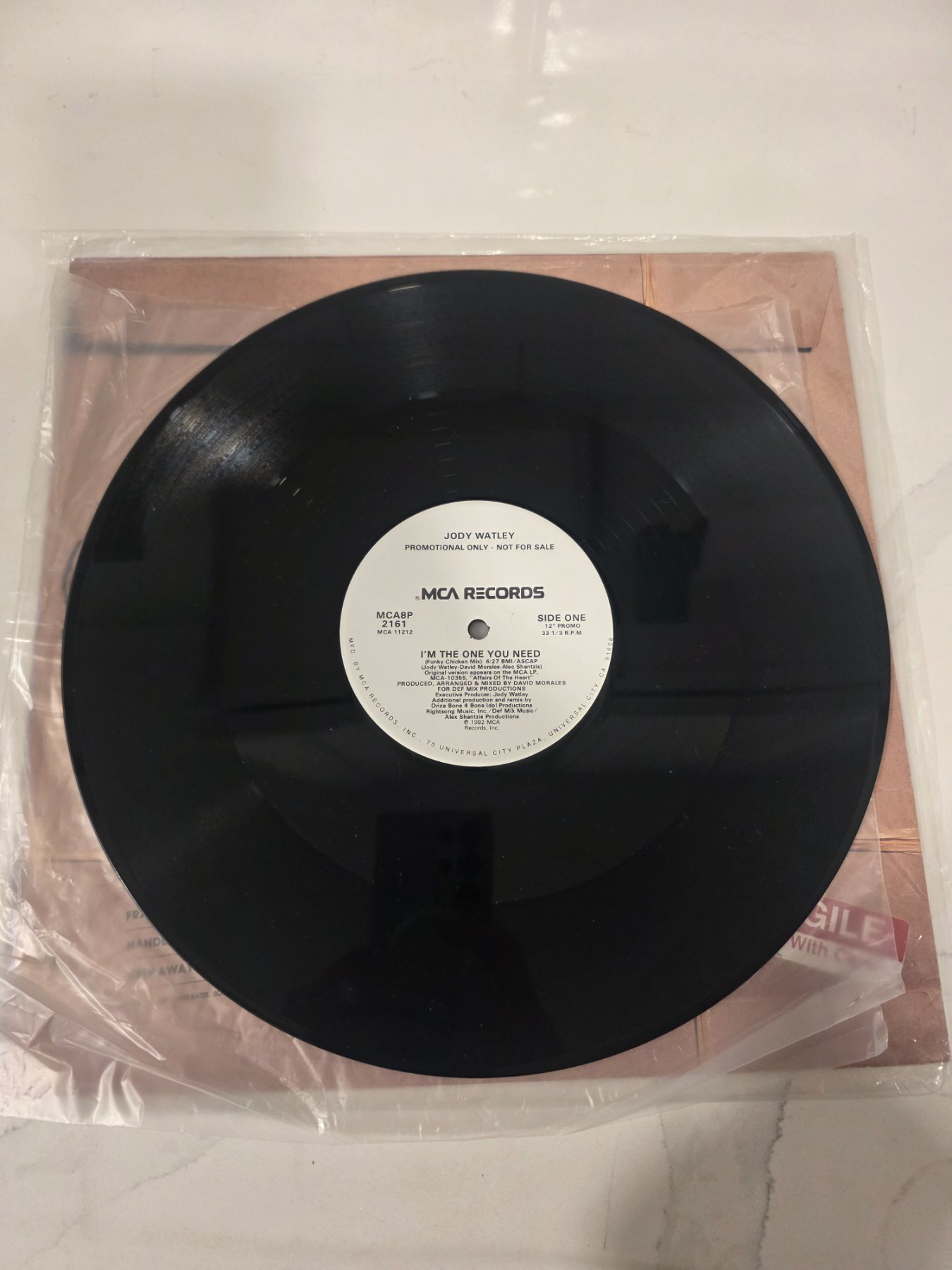 Jody Watley I'm The One You Need 12" Promo Vinyl Single MCA8P 2161 - Image 3