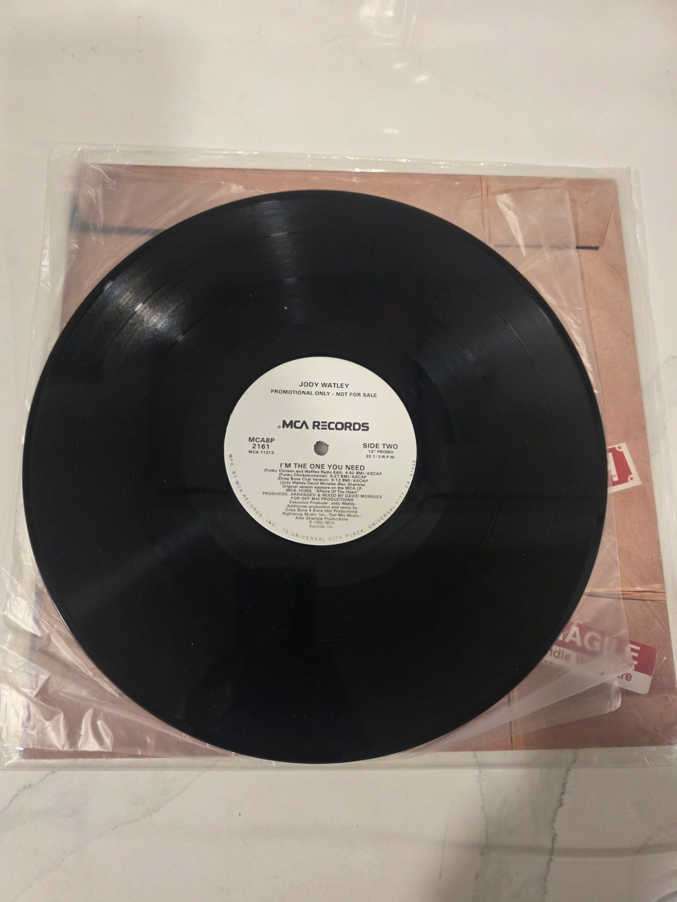 Jody Watley I'm The One You Need 12" Promo Vinyl Single MCA8P 2161 - Image 4