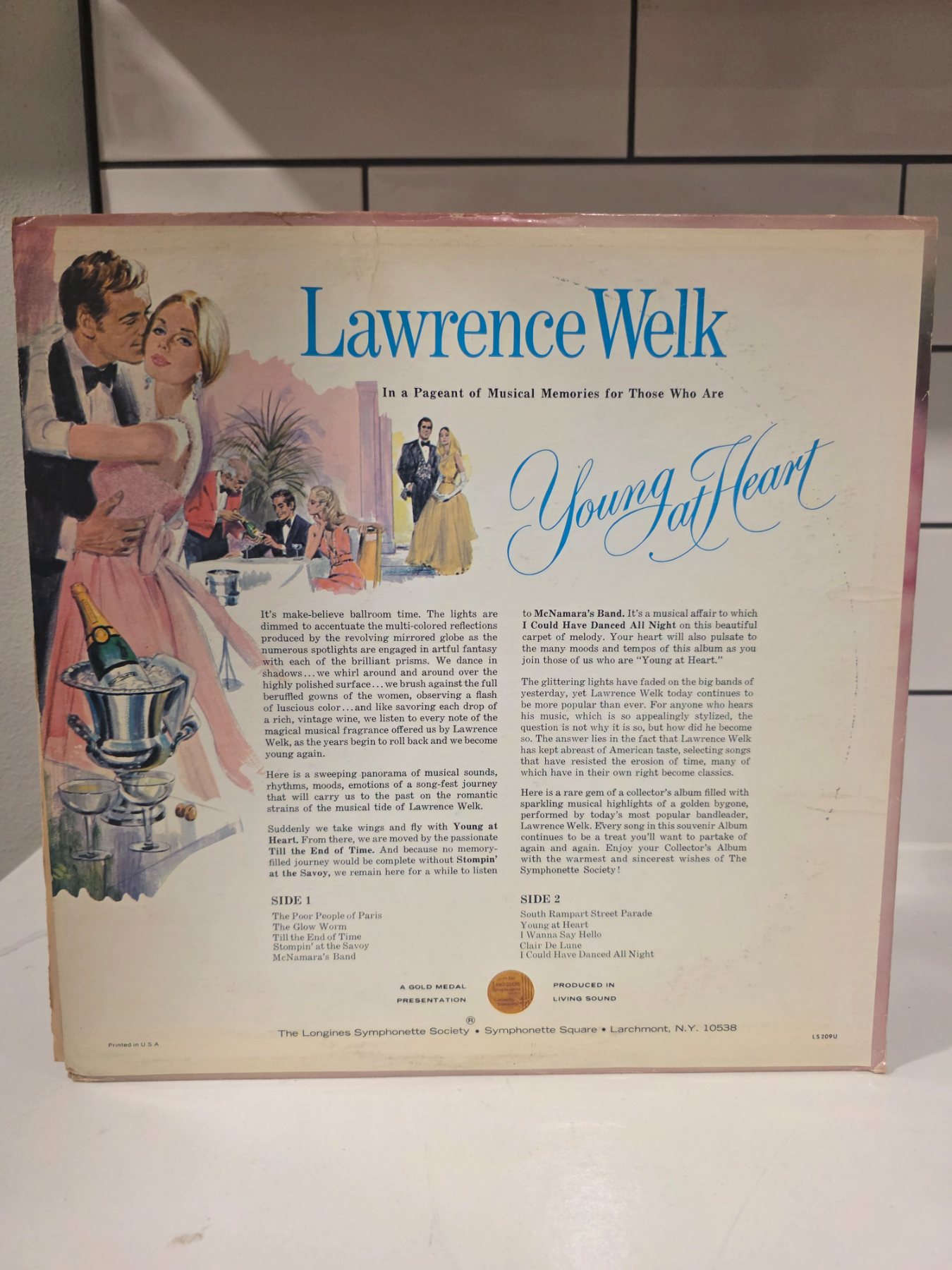 Lawrence Welk Young at Heart LP Longines Symphonette Society SYS 5349 - Image 2