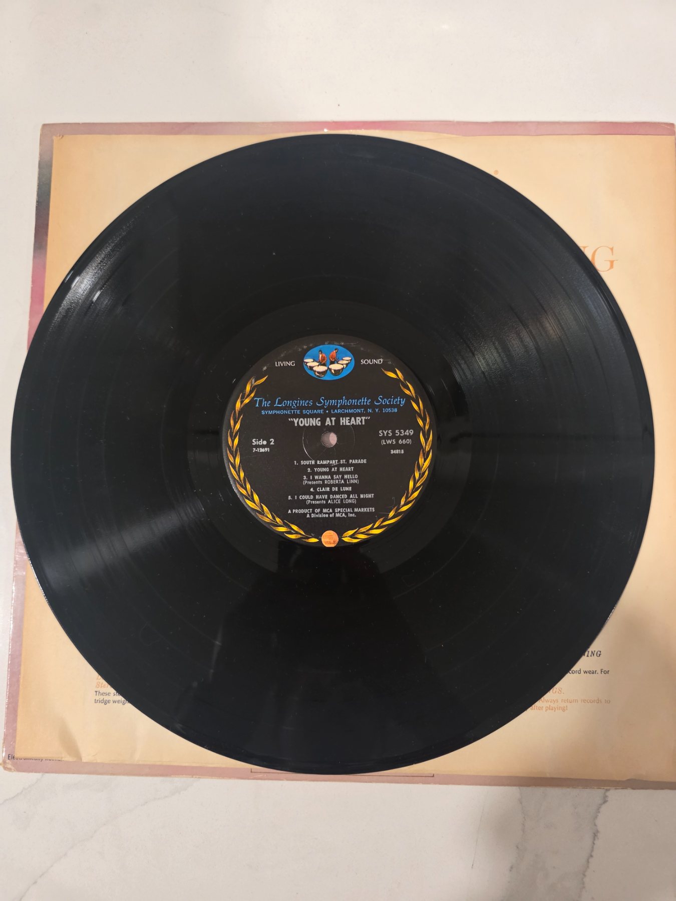 Lawrence Welk Young at Heart LP Longines Symphonette Society SYS 5349 - Image 4