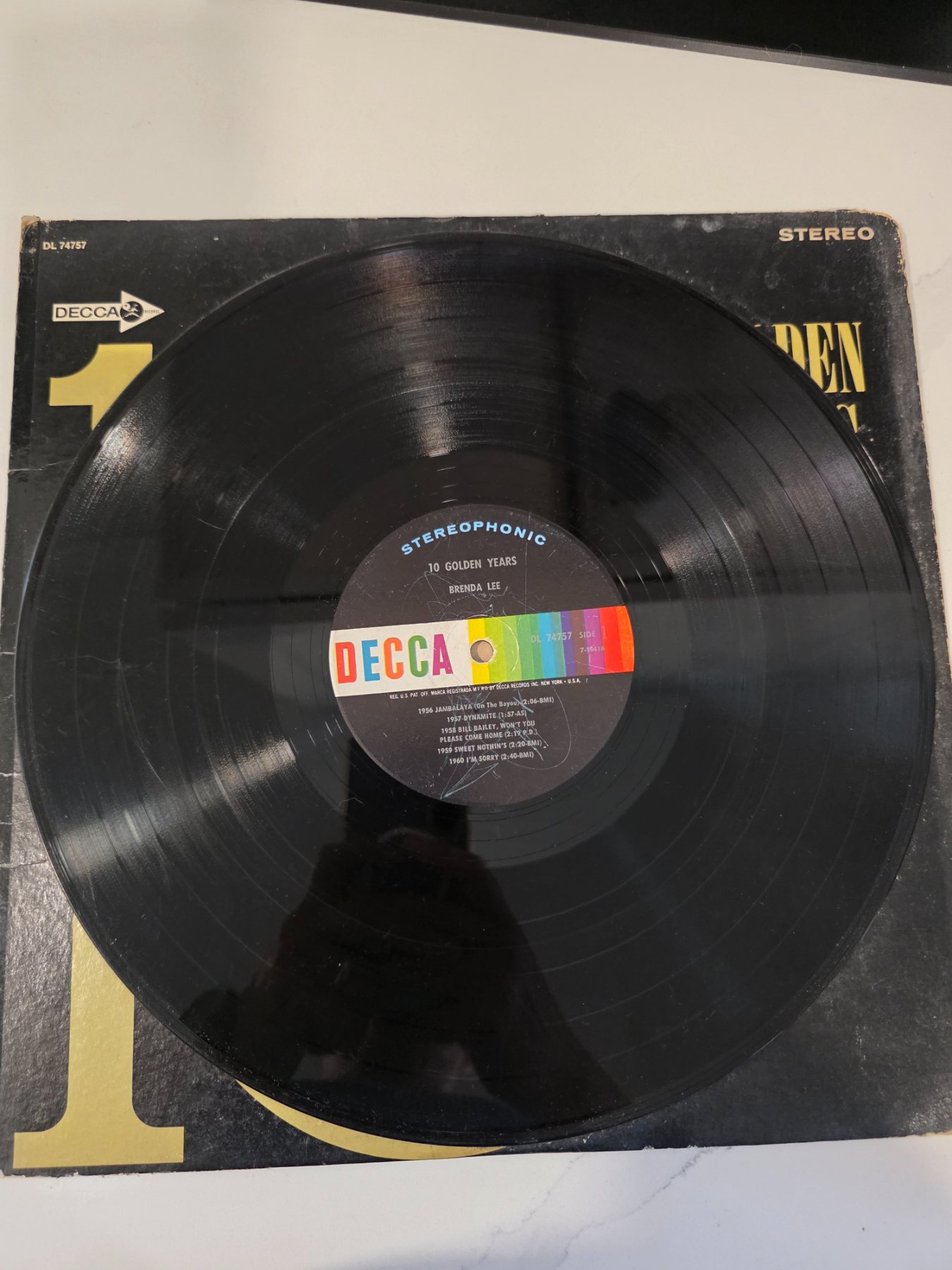 Brenda Lee 10 Golden Years Stereo LP Decca DL 74757 - Image 3