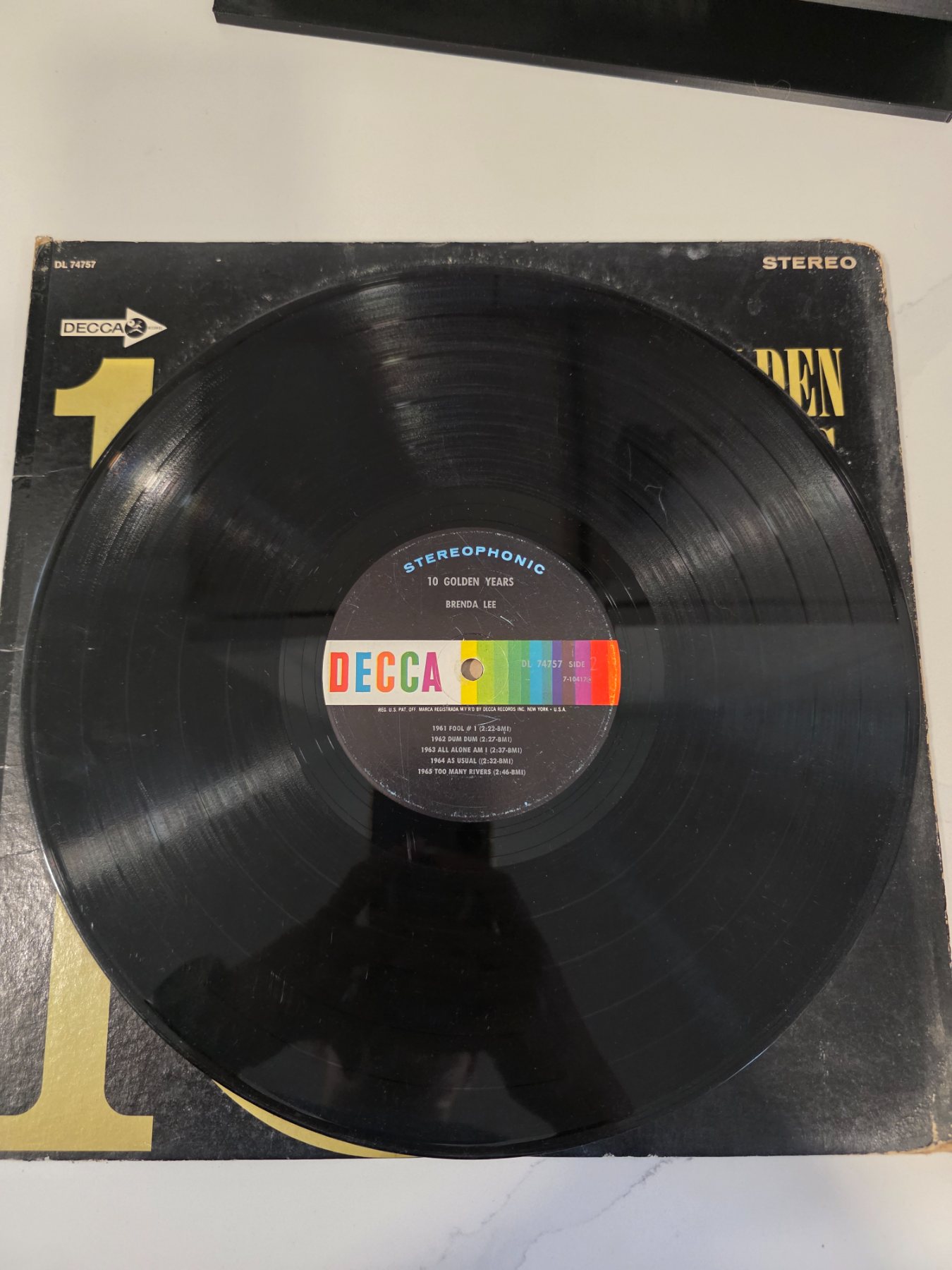 Brenda Lee 10 Golden Years Stereo LP Decca DL 74757 - Image 4