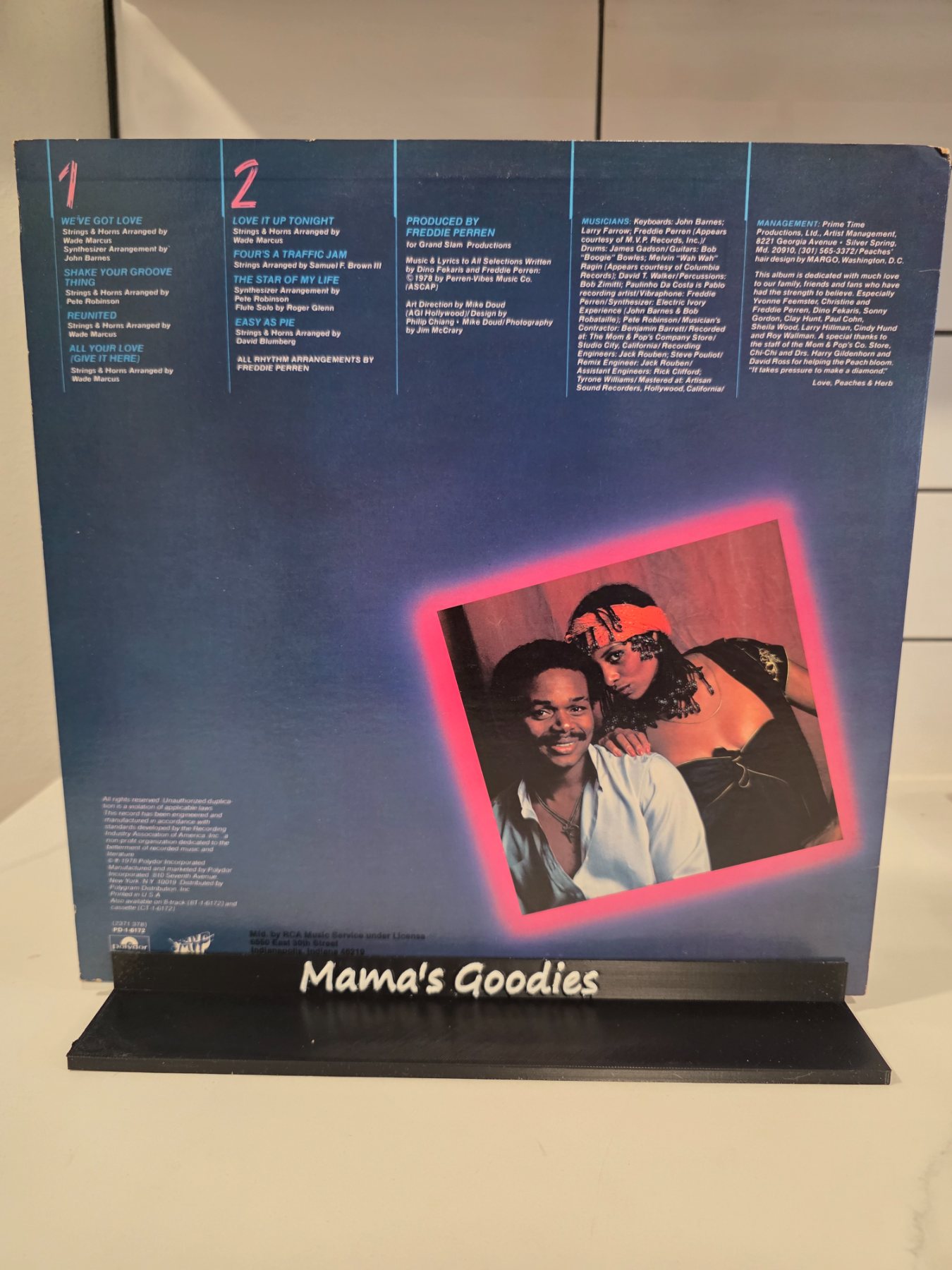 Peaches & Herb 2 Hot! 1978 Polydor LP PD-1-6172 Disco Soul - Image 2