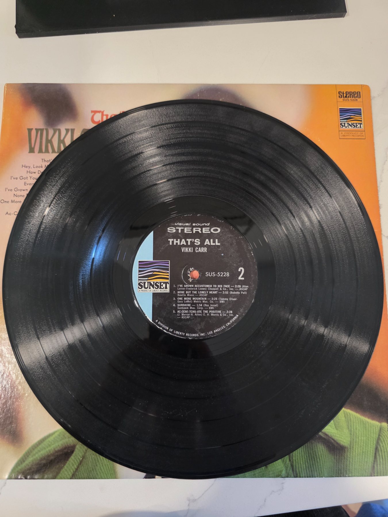 Vikki Carr That's All Vintage Stereo LP Sunset SUS-5228 - Image 4