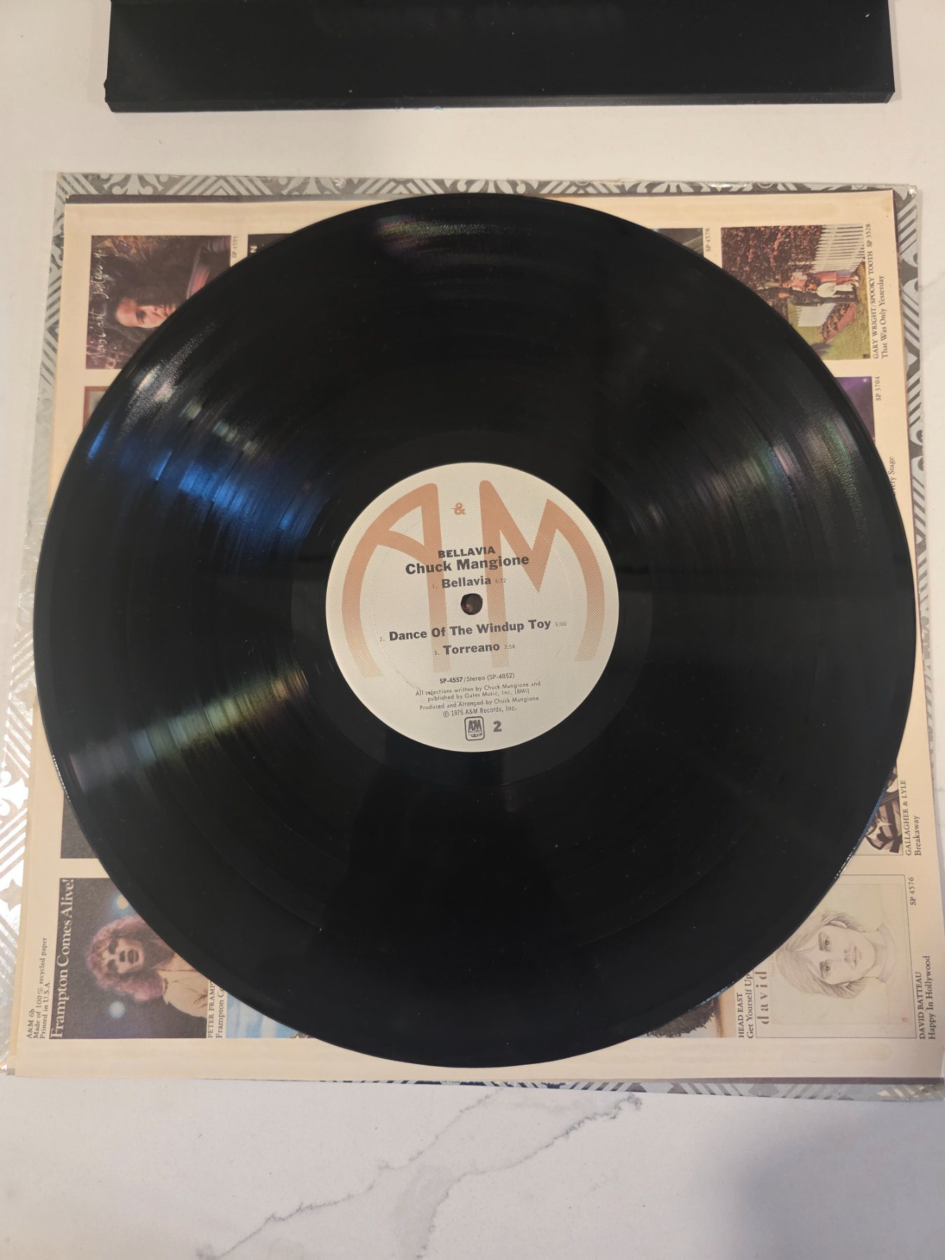 Chuck Mangione Bellavia 1975 A&M SP-4557 Jazz Vinyl LP - Image 4