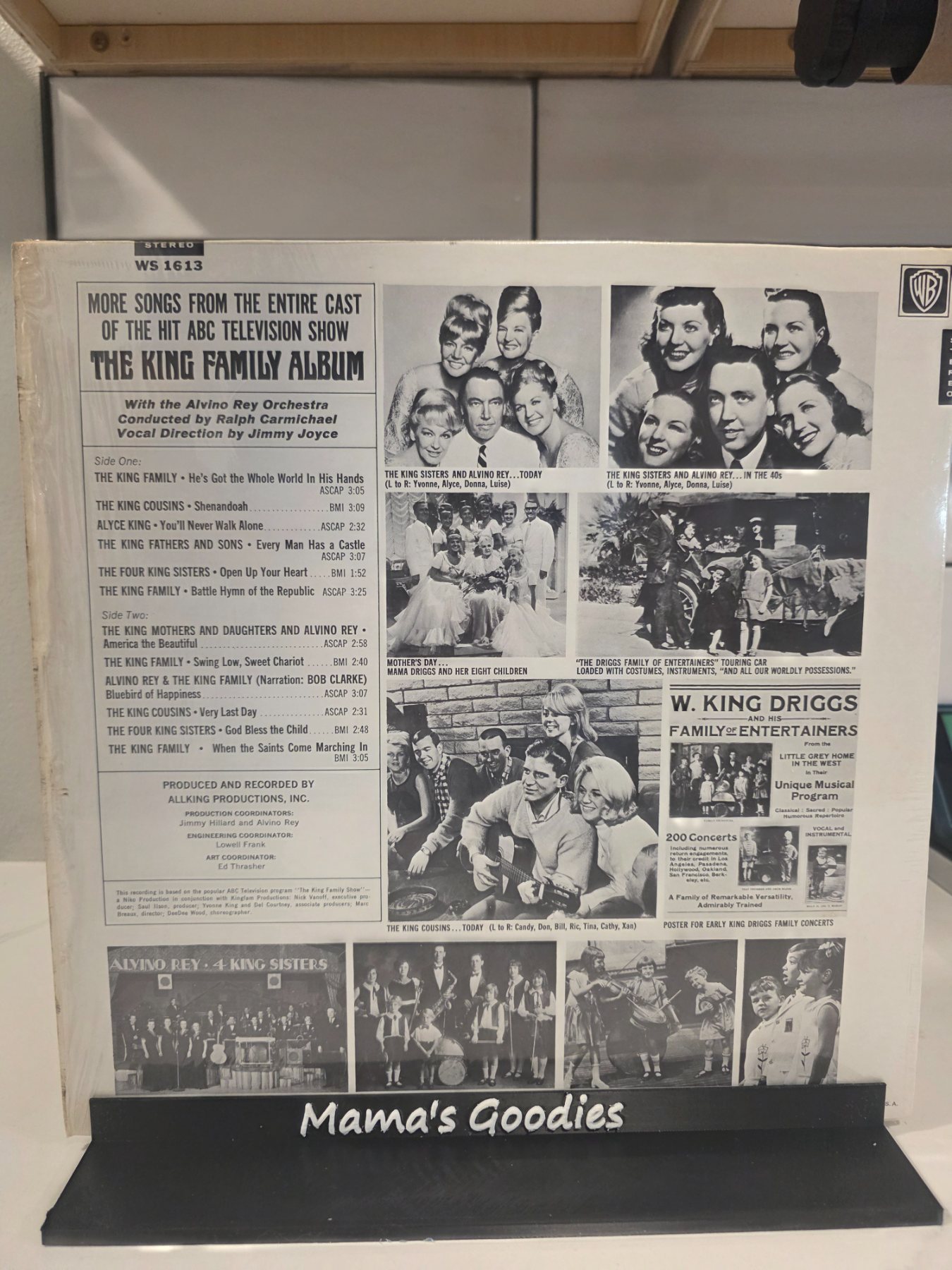 Vintage The King Family Album Stereo LP Warner Bros Seven Arts WS 1613 - Image 2