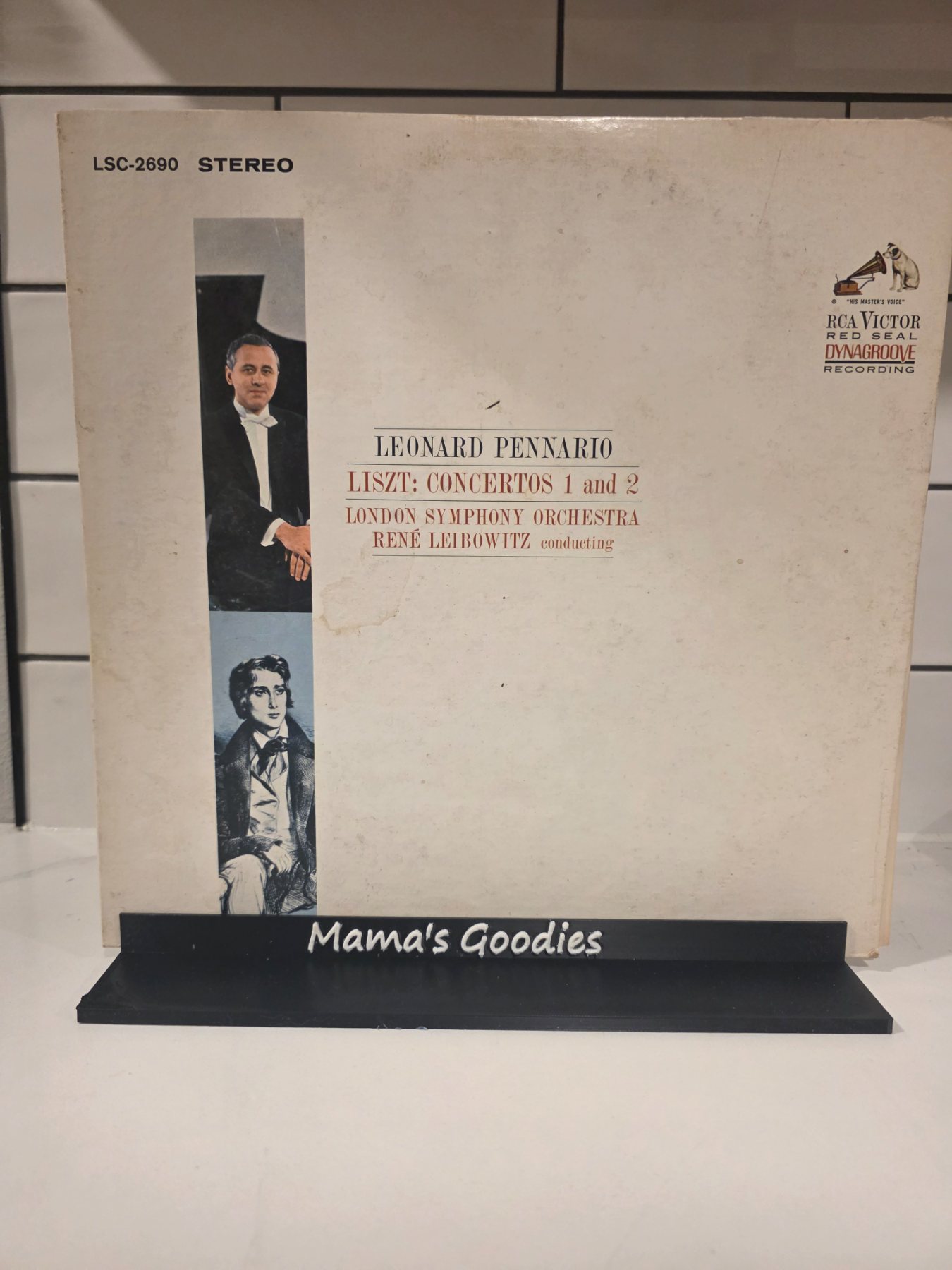 Leonard Pennario Liszt Concertos 1 & 2 RCA LSC-2690 Stereo LP