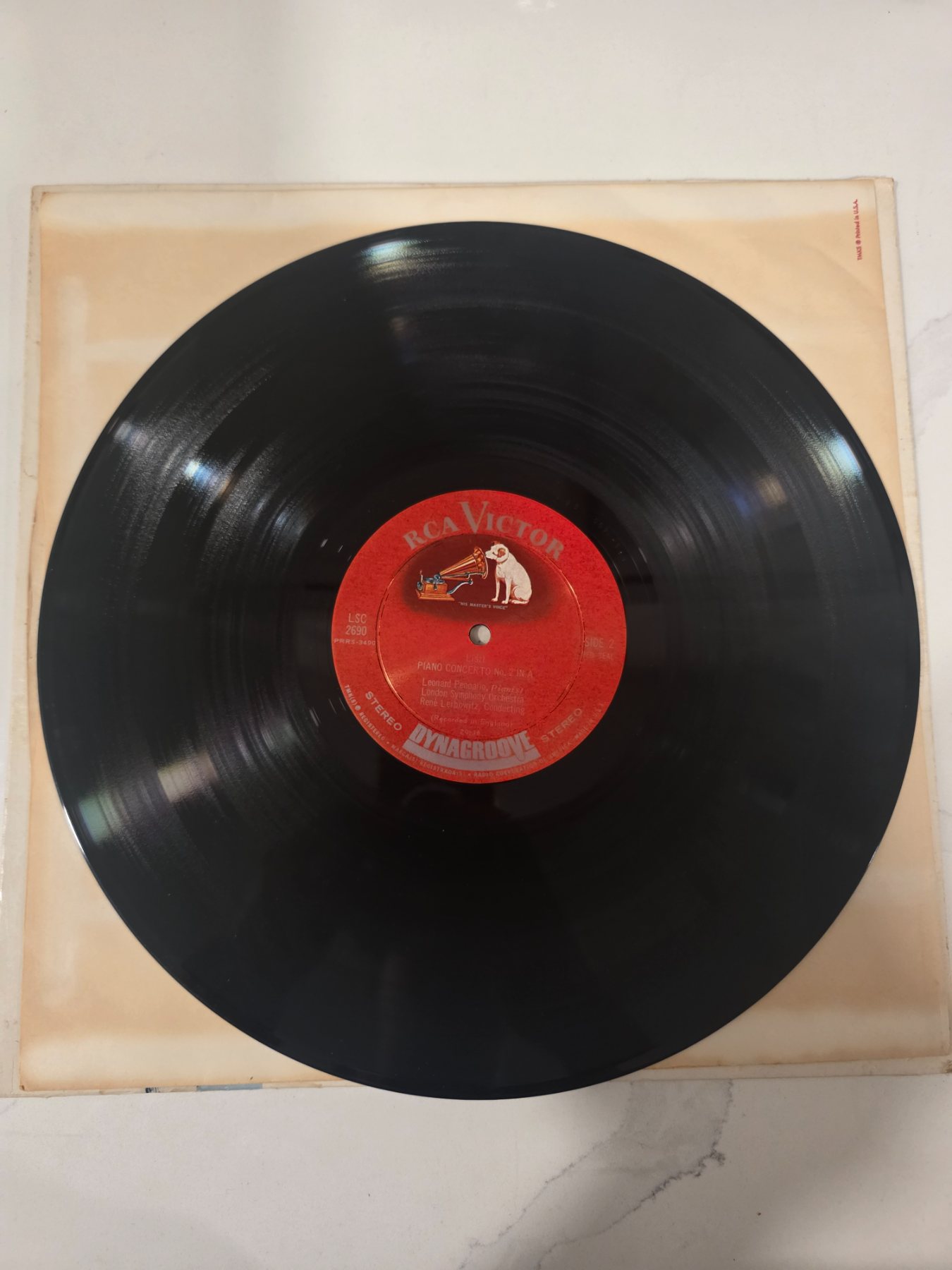 Leonard Pennario Liszt Concertos 1 & 2 RCA LSC-2690 Stereo LP - Image 4