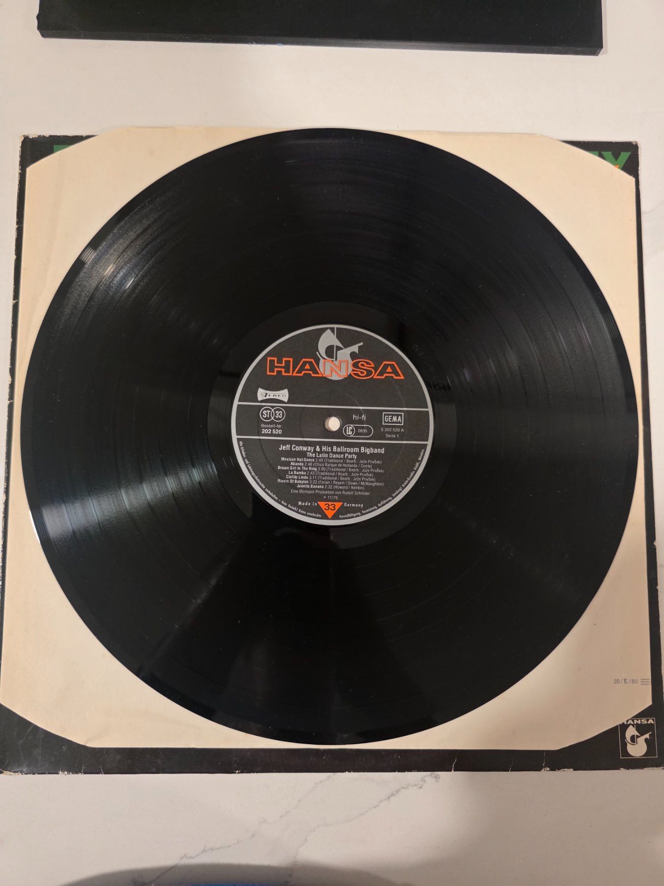 Jeff Conway The Latin Dance Party LP Hansa 1979 German Pressing - Image 3