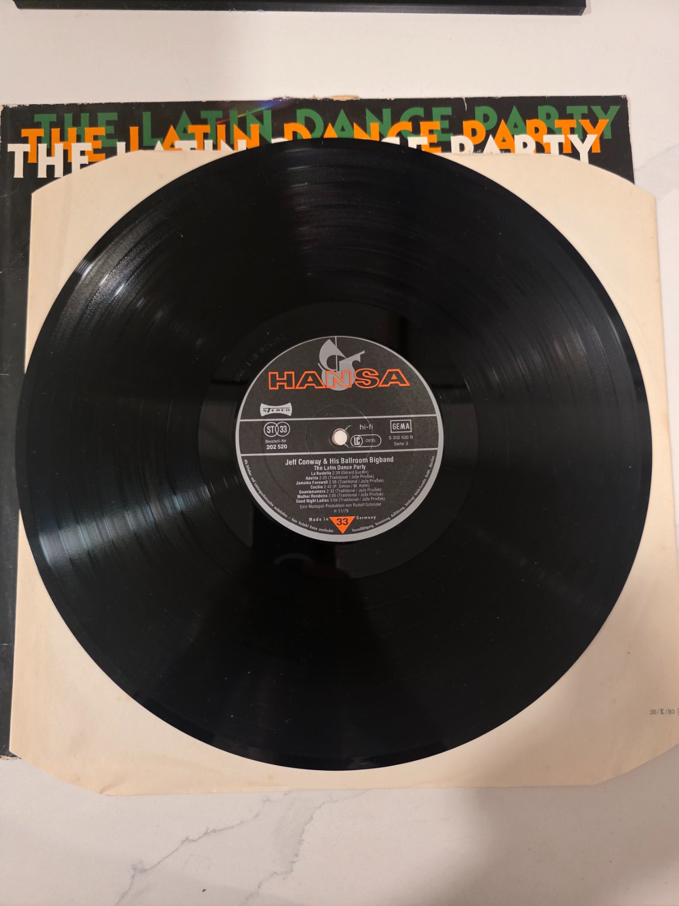Jeff Conway The Latin Dance Party LP Hansa 1979 German Pressing - Image 4