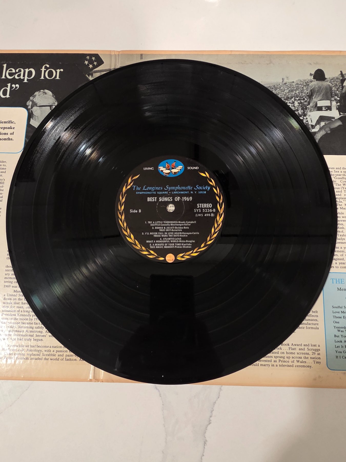 Longines Symphonette Society Best Songs of 1969 Stereo Vinyl LP - Image 5