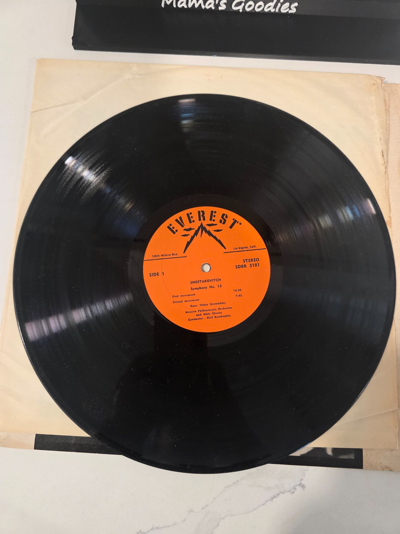 Shostakovich Symphony No. 13 Everest SDBR 3181 Stereo LP Kondrashin - Image 3