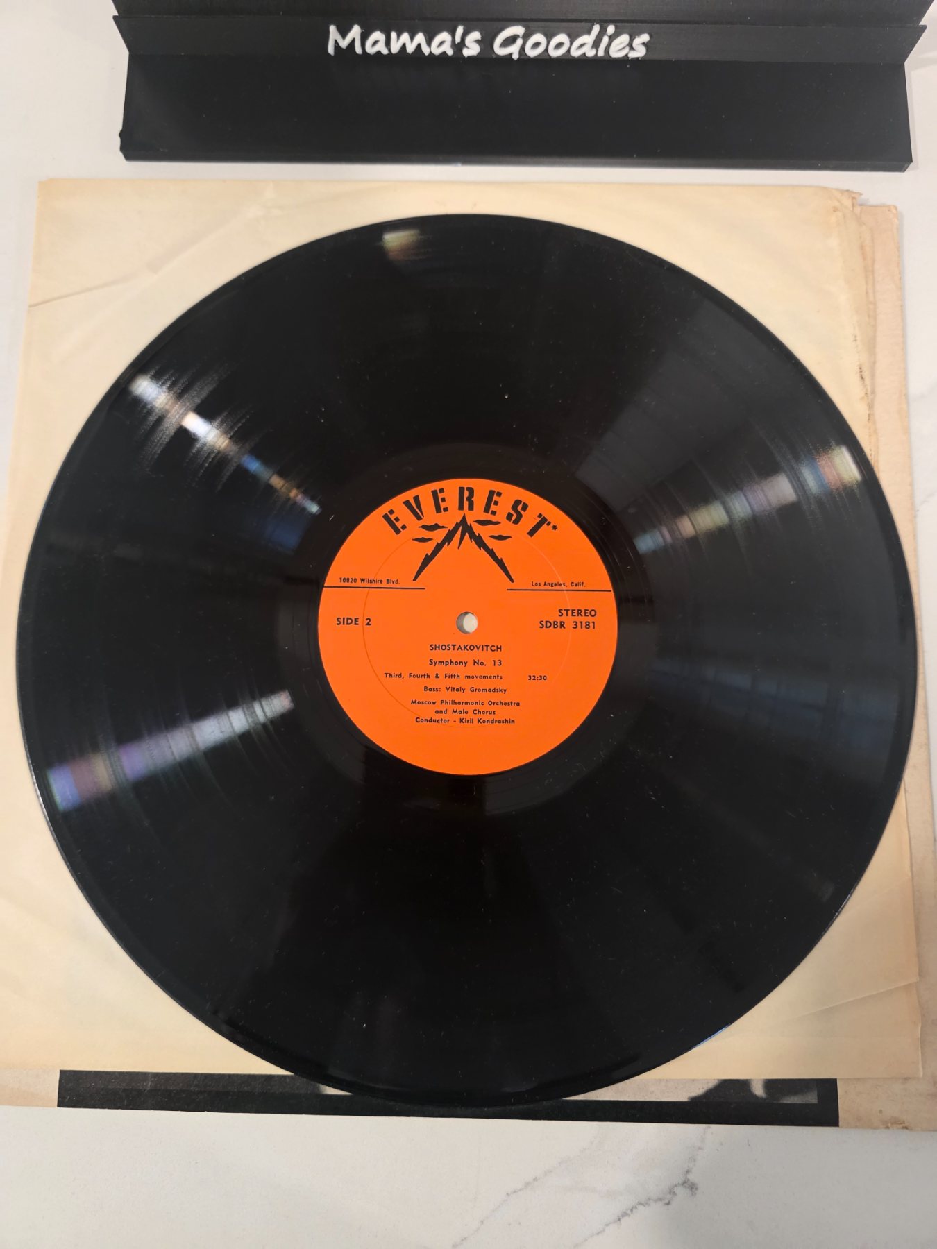 Shostakovich Symphony No. 13 Everest SDBR 3181 Stereo LP Kondrashin - Image 4
