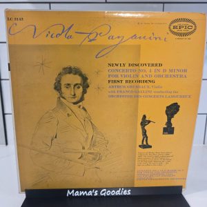 Paganini Violin Concertos No. 4 & No. 1 Arthur Grumiaux Epic LC 3143 LP