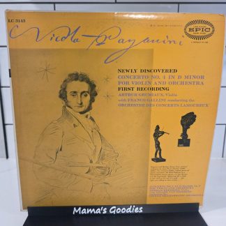 Paganini Violin Concertos No. 4 & No. 1 Arthur Grumiaux Epic LC 3143 LP