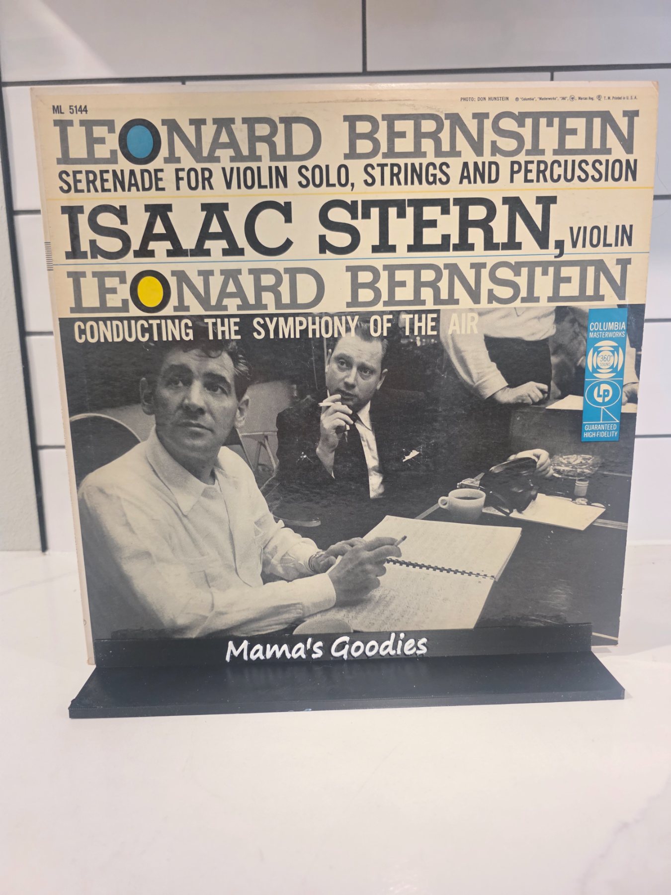 Vintage Leonard Bernstein Serenade Isaac Stern Columbia ML 5144 LP