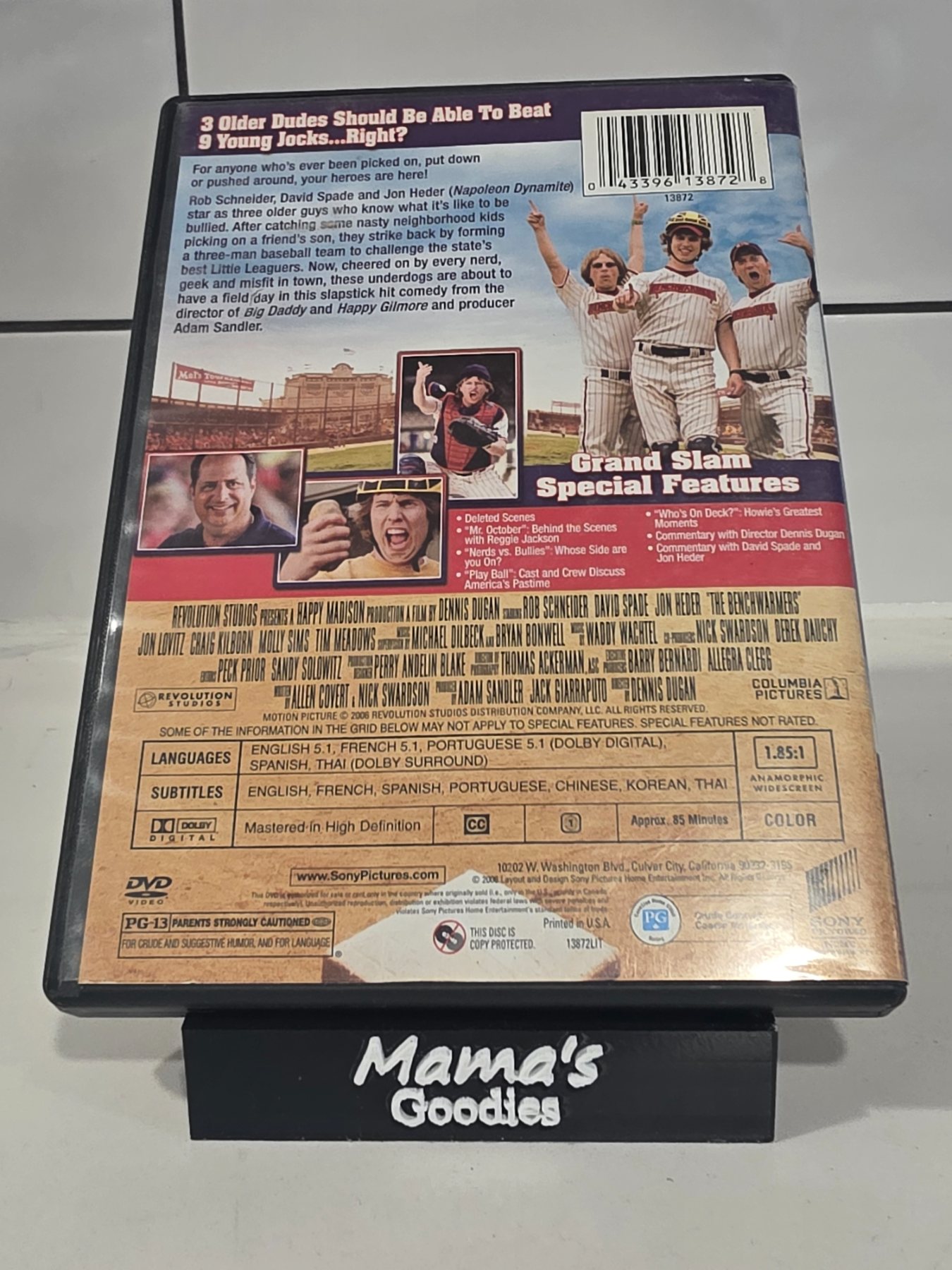 The Benchwarmers DVD 2006 Widescreen Rob Schneider David Spade Jon Heder - Image 2