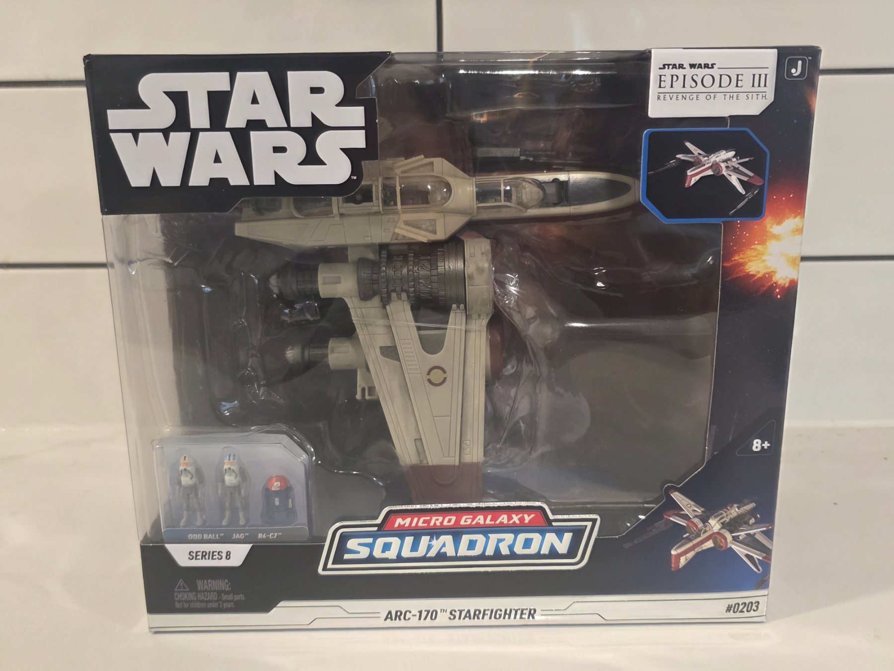 Star Wars Micro Galaxy Squadron Series 8 ARC-170 Starfighter #0203