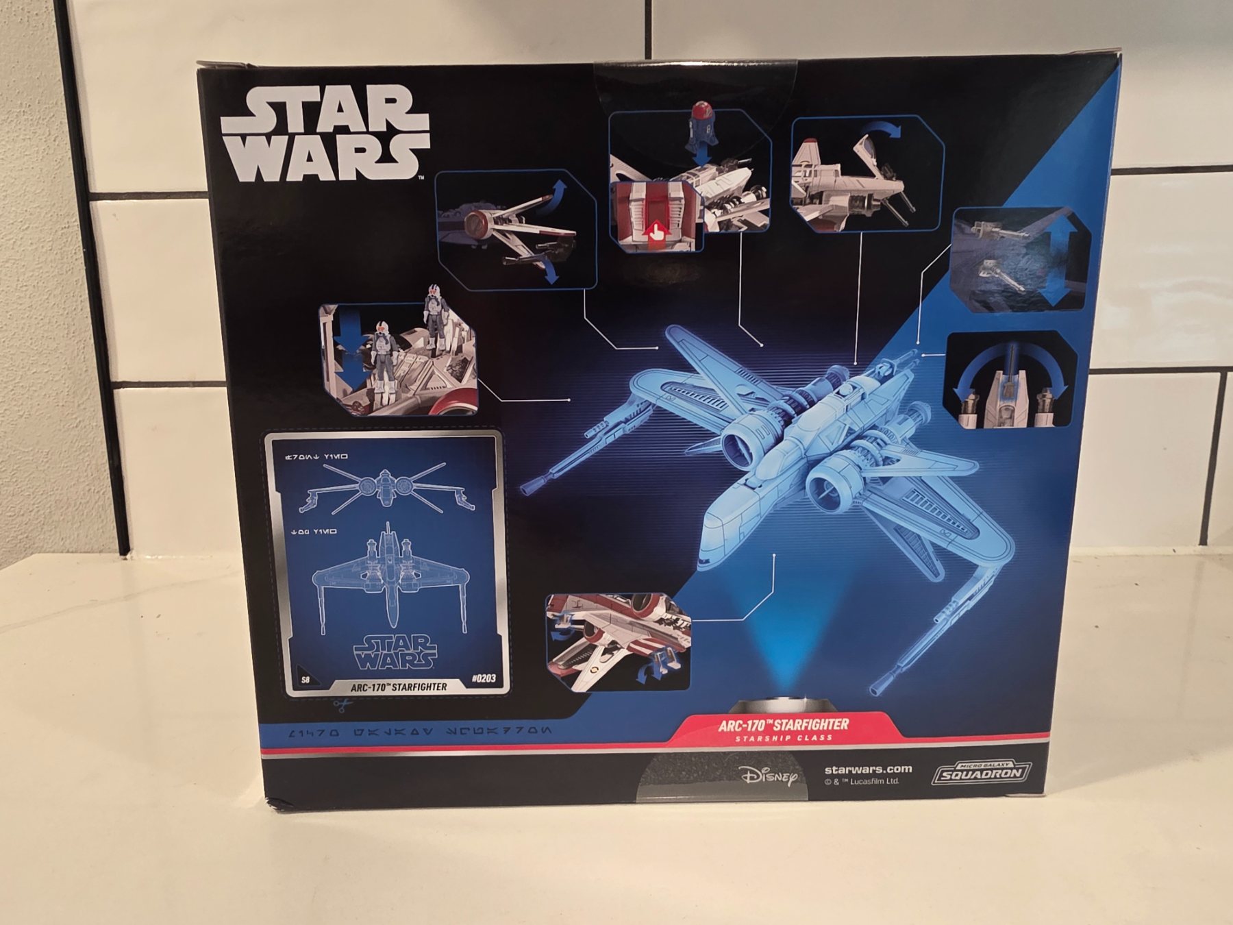 Star Wars Micro Galaxy Squadron Series 8 ARC-170 Starfighter #0203 - Image 2
