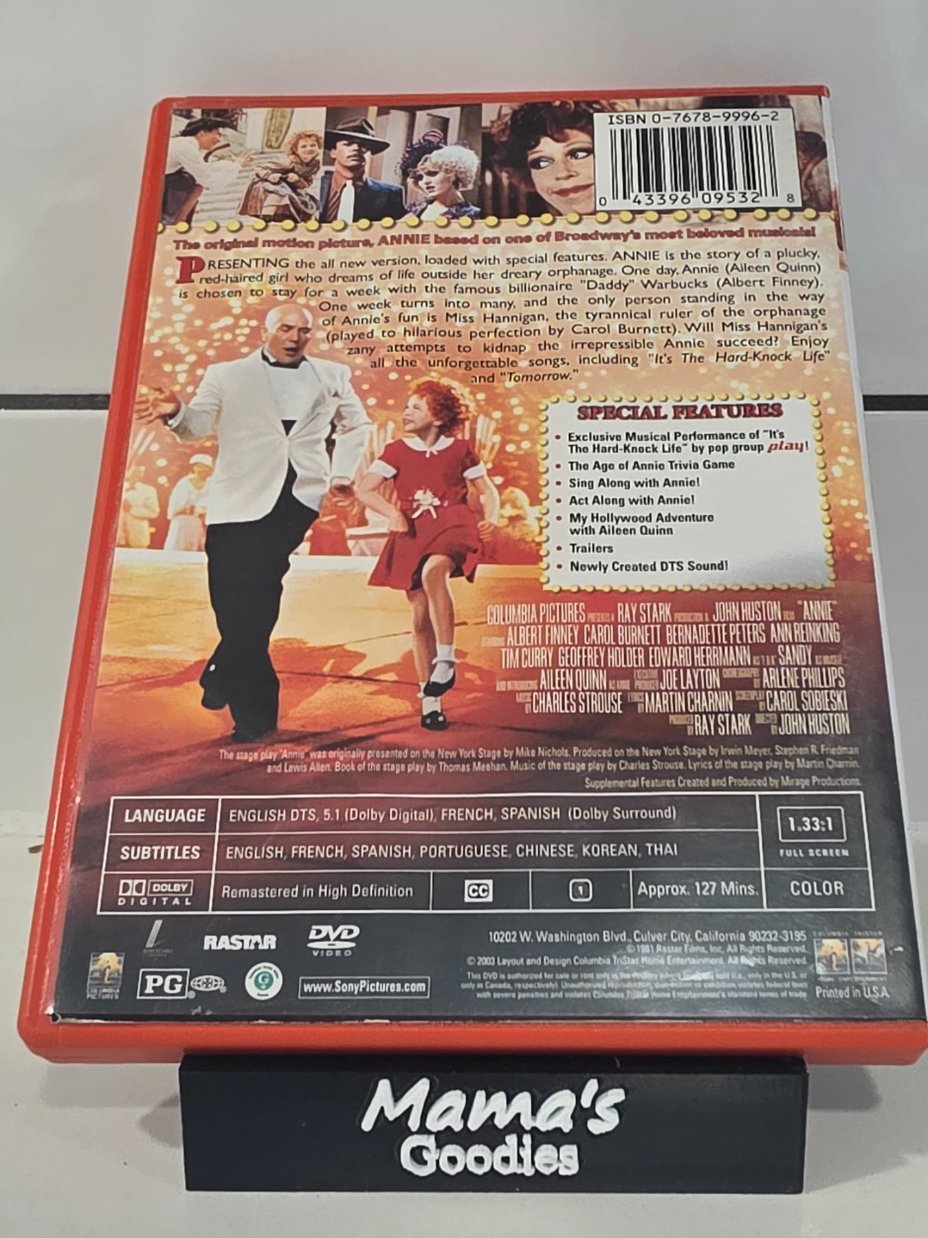 Annie Special Anniversary Edition DVD 1982 Musical Albert Finney - Image 2