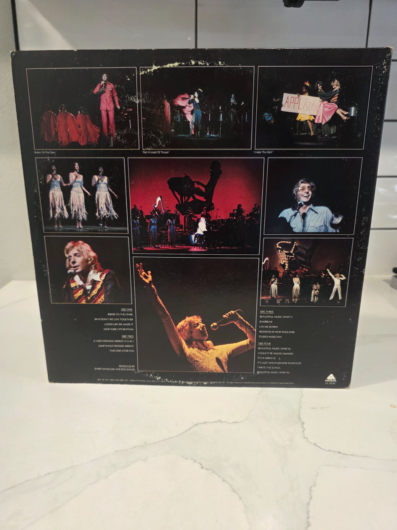 Barry Manilow Live 1977 Arista AL 8500 Gatefold 2xLP Vinyl - Image 2