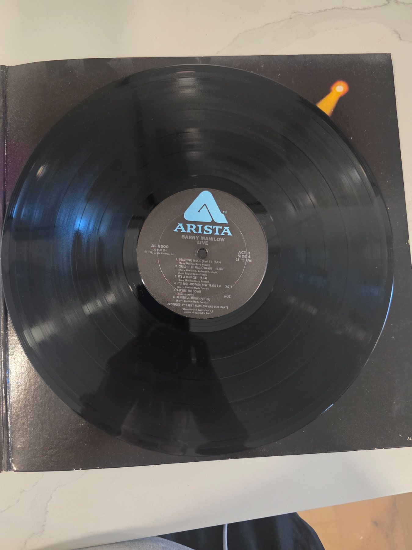Barry Manilow Live 1977 Arista AL 8500 Gatefold 2xLP Vinyl - Image 6