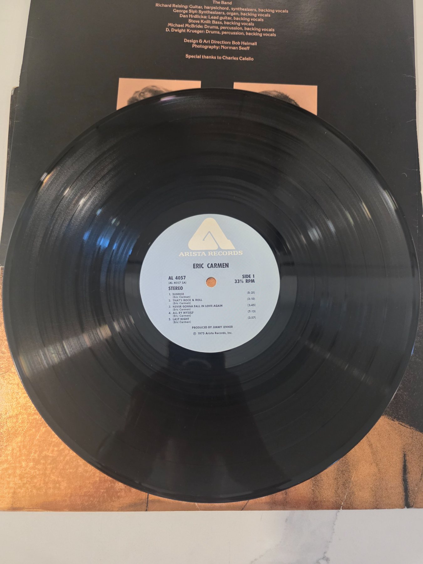 Eric Carmen Self Titled 1975 Arista AL 4057 Vinyl LP - Image 3