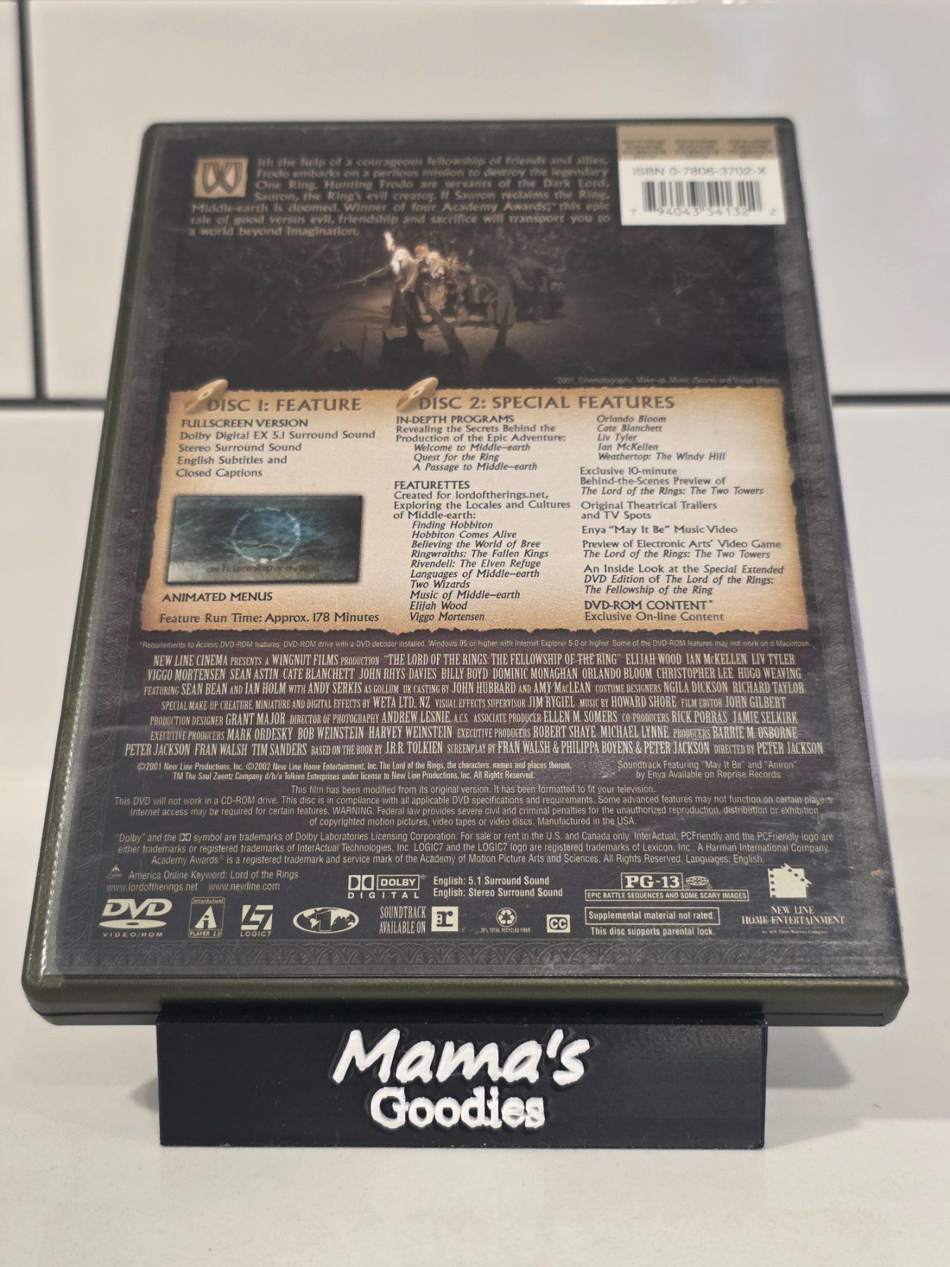 The Lord of the Rings The Fellowship of the Ring Fullscreen 2-Disc DVD - Image 2