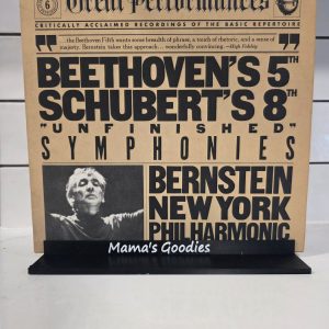 Bernstein Beethoven 5th Schubert 8th Unfinished LP CBS MY 36719