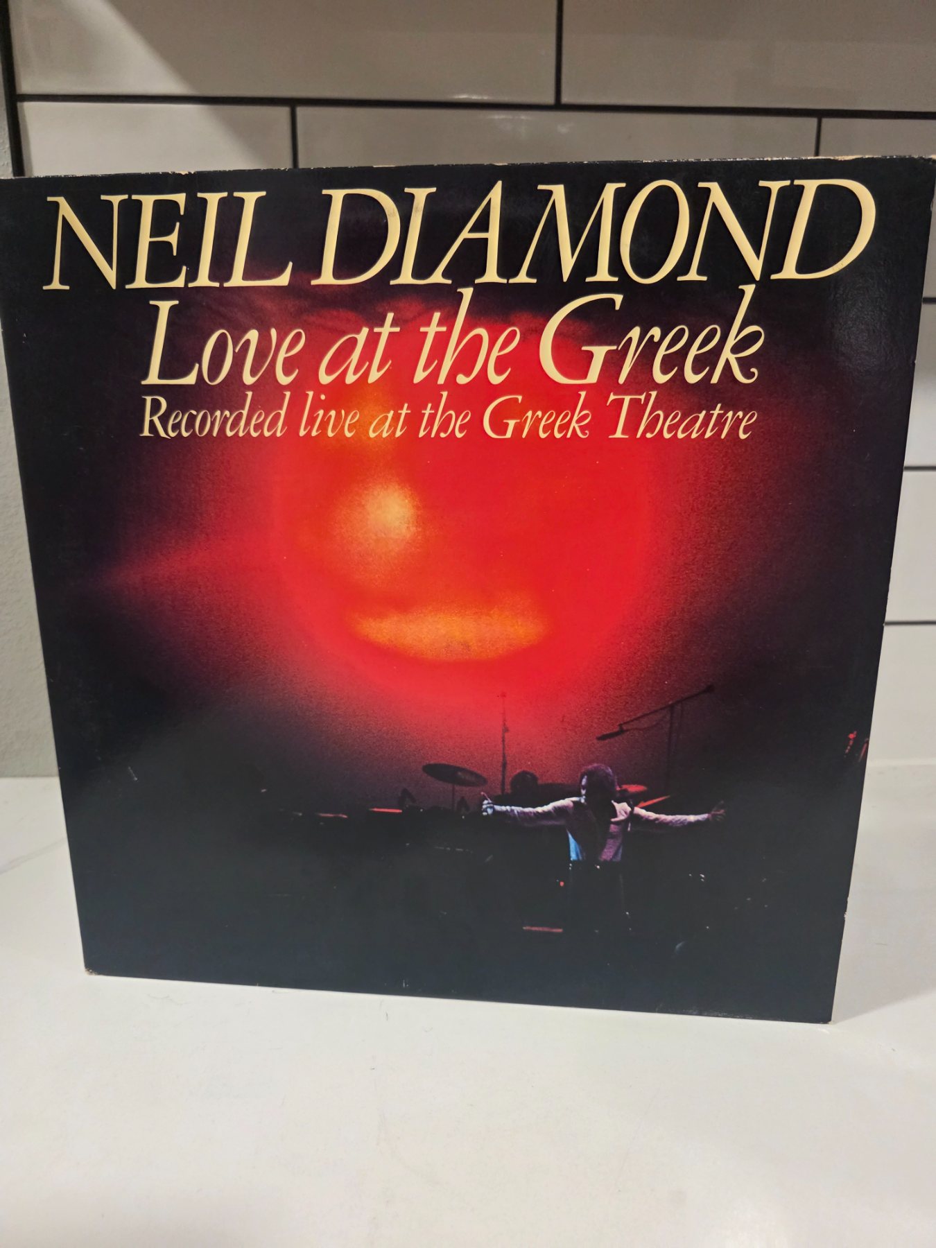Neil Diamond Love at the Greek 1977 Columbia 2xLP Live Vinyl Record