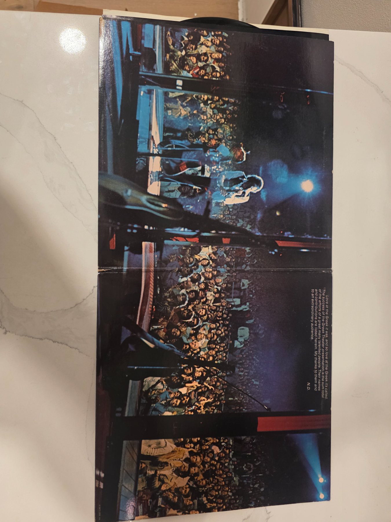 Neil Diamond Love at the Greek 1977 Columbia 2xLP Live Vinyl Record - Image 3