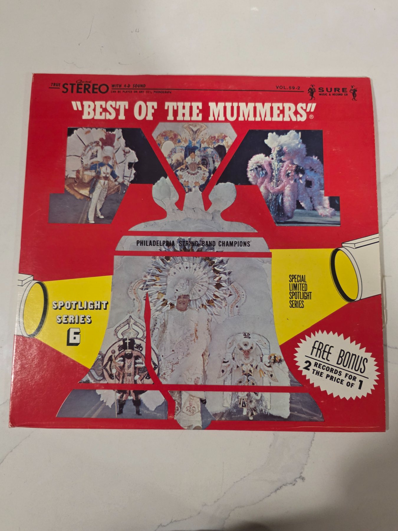 Vintage 1977 Best of the Mummers Vol 59-2 2xLP Philadelphia String Bands