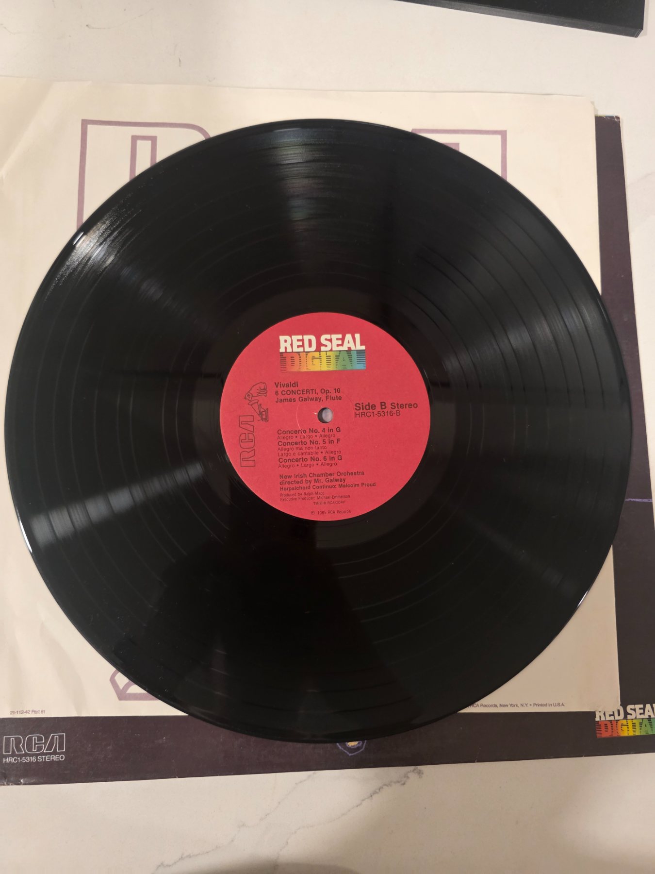 James Galway Vivaldi 6 Concerti Op. 10 RCA Red Seal LP HRC1-5316 - Image 3
