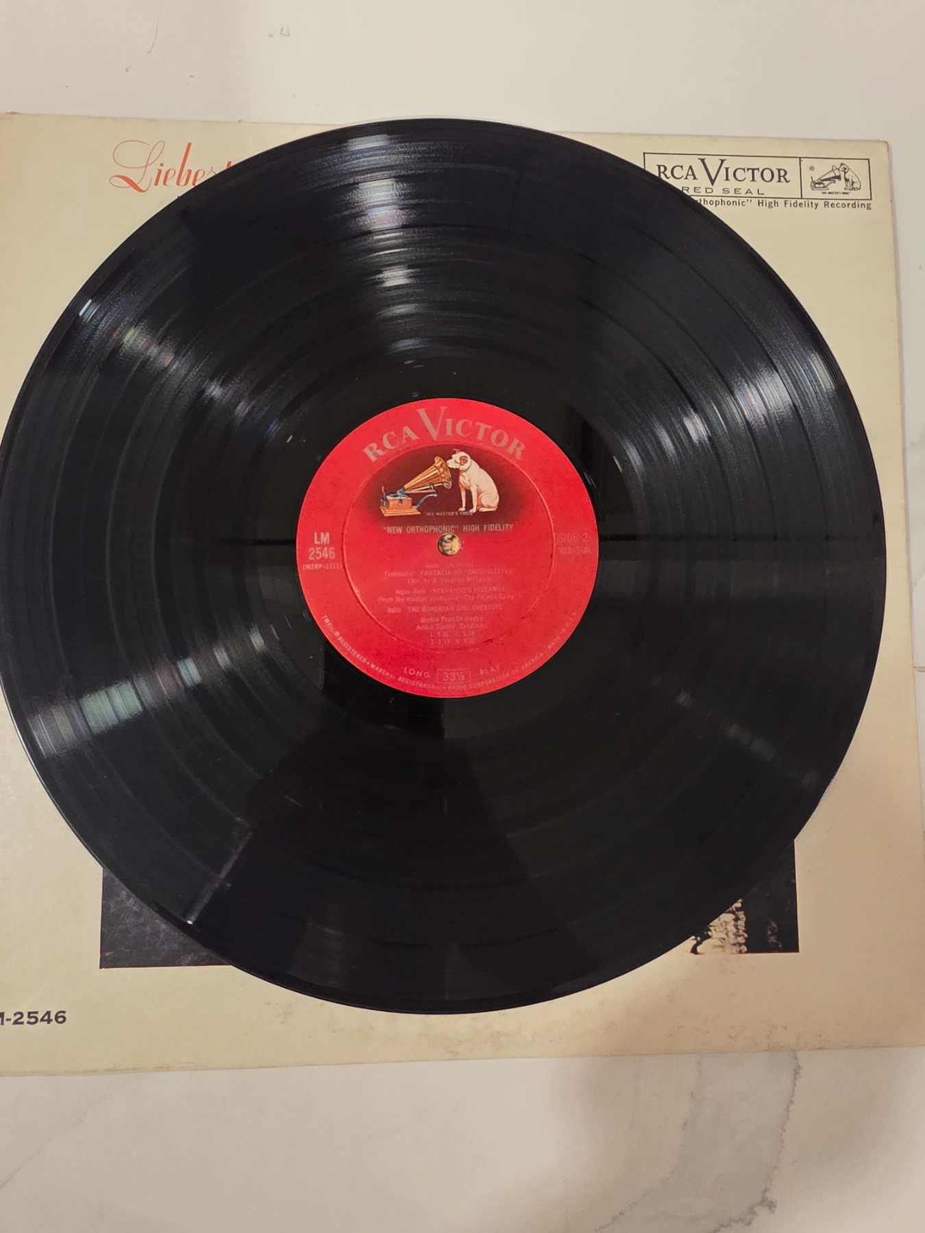 Liebestraum Boston Pops Arthur Fiedler RCA Victor Red Seal LP LM-2546 - Image 4